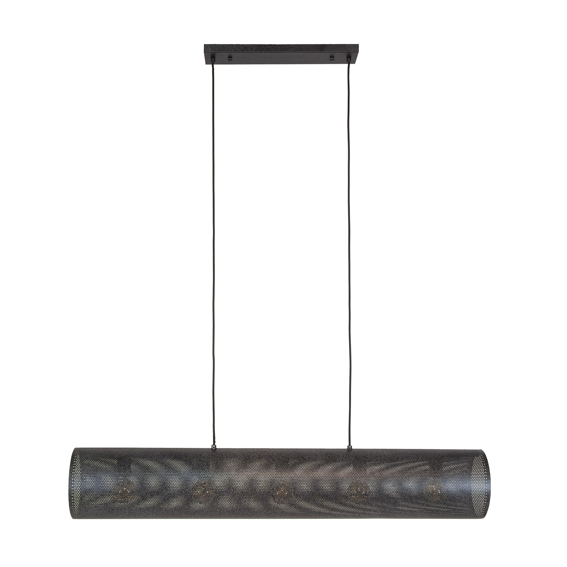 Hanglamp Tubon Mesh 5-lichts / Artic zwart - Zijlstra