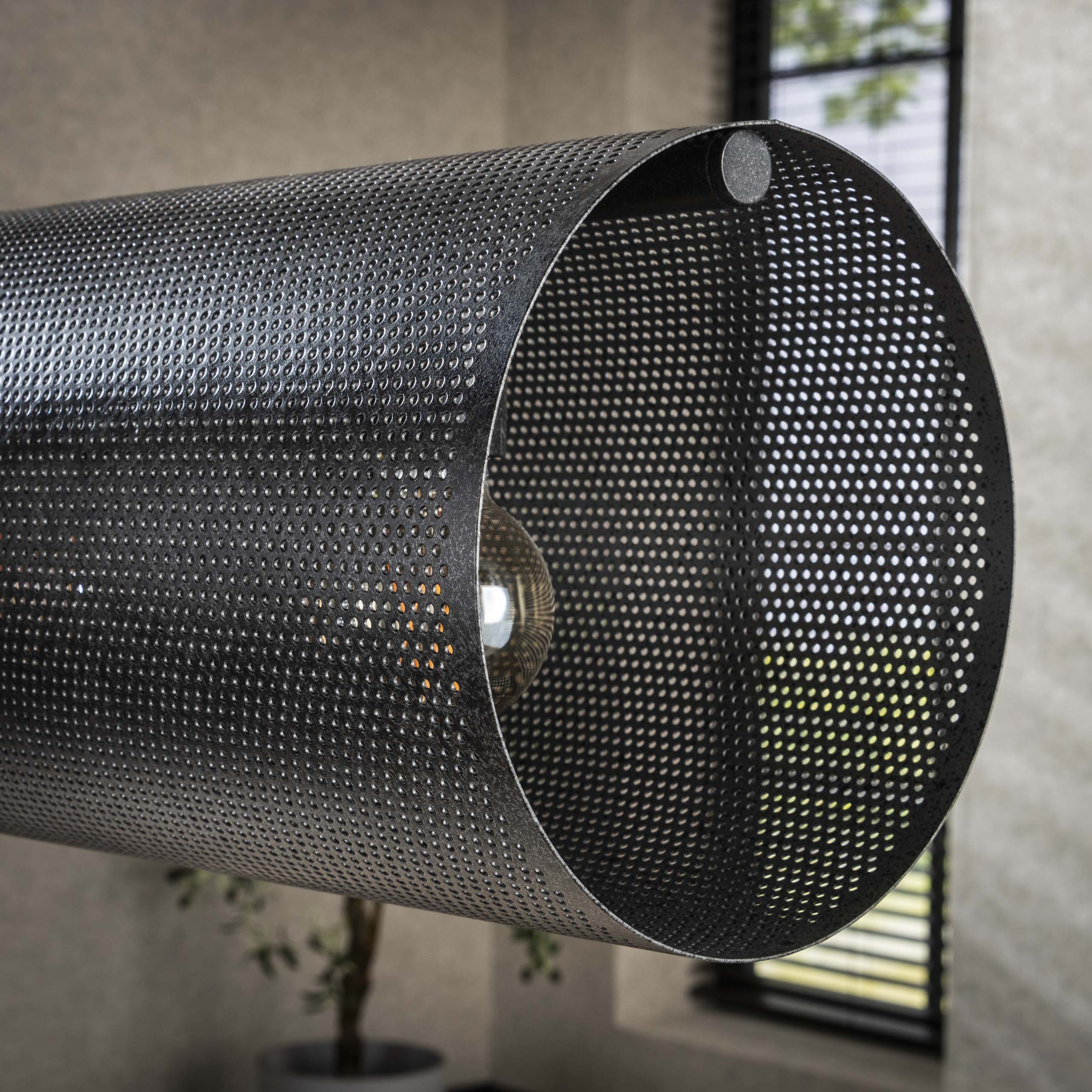 Hanglamp Tubon Mesh 7L / Artic zwart - Zijlstra
