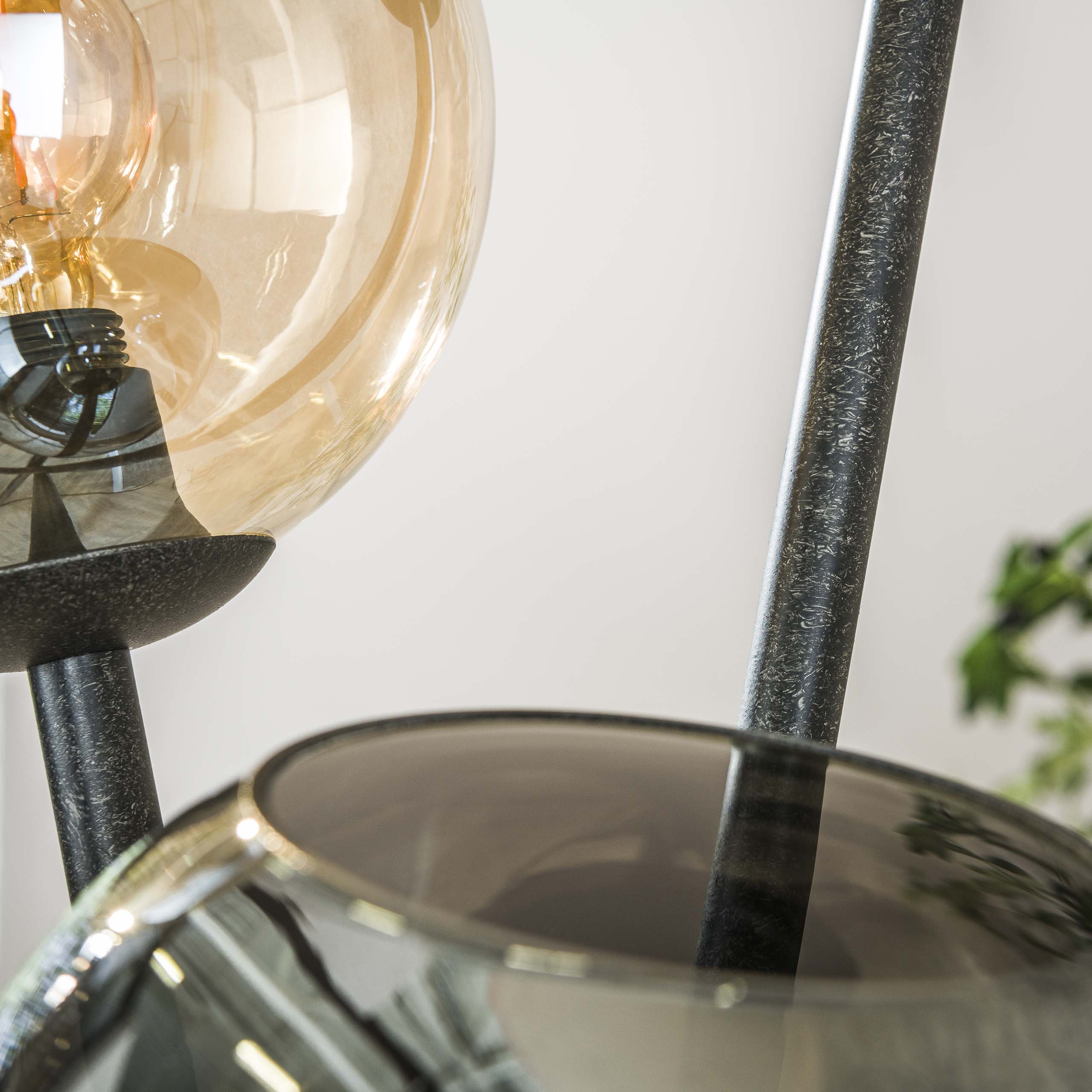 Vloerlamp Multi Globe 3-lichts / Artic zwart - Zijlstra