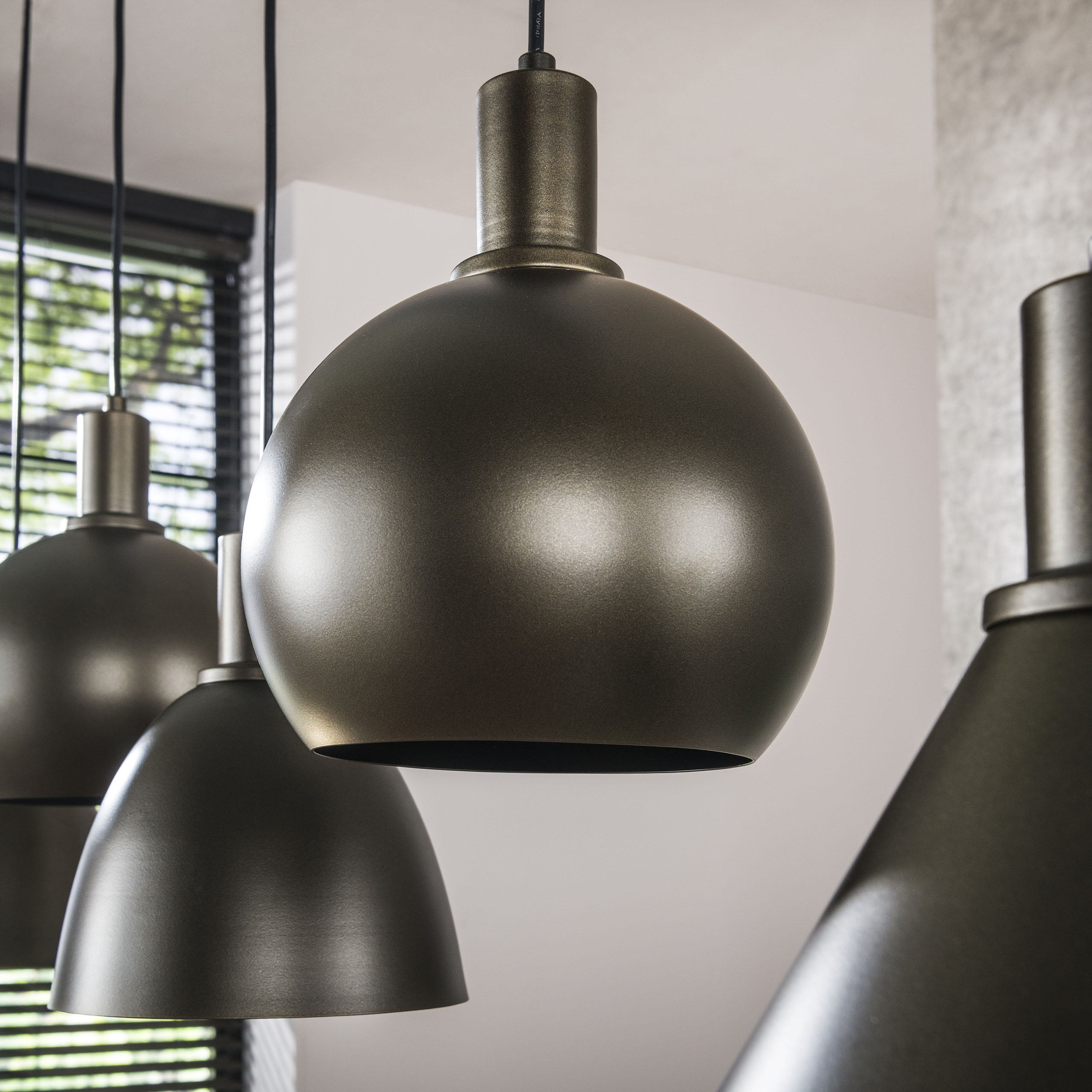 Hanglamp Metallo 5-lichts / Sienna bruin - Zijlstra