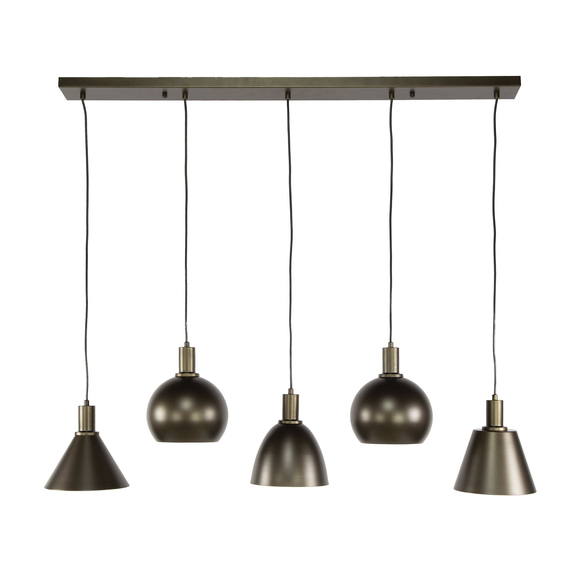 Pendelleuchte Metallo 5-flammig in Sienna Braun - Emmo Design