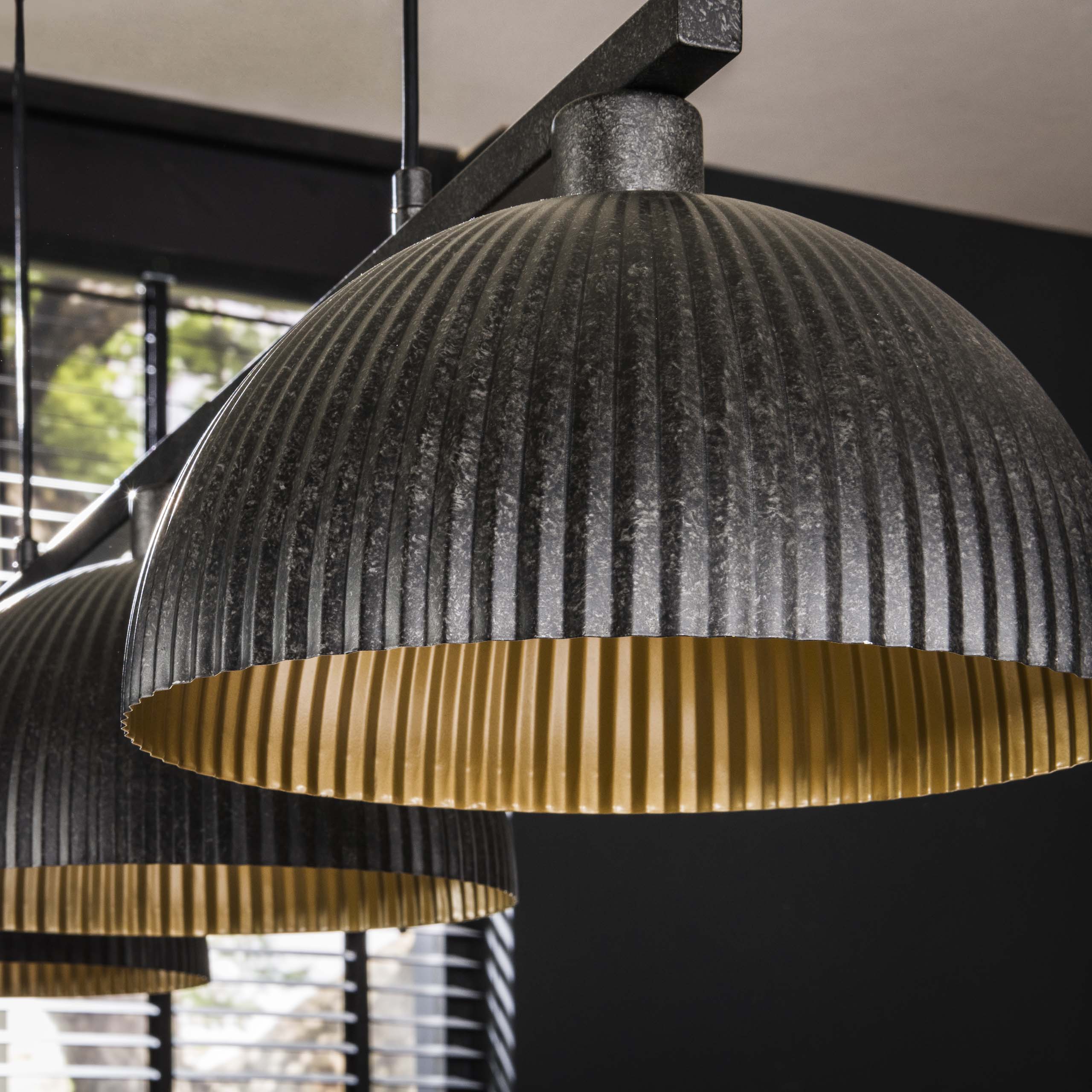 Hanglamp Ripple 3-lichts / Artic zwart - Zijlstra