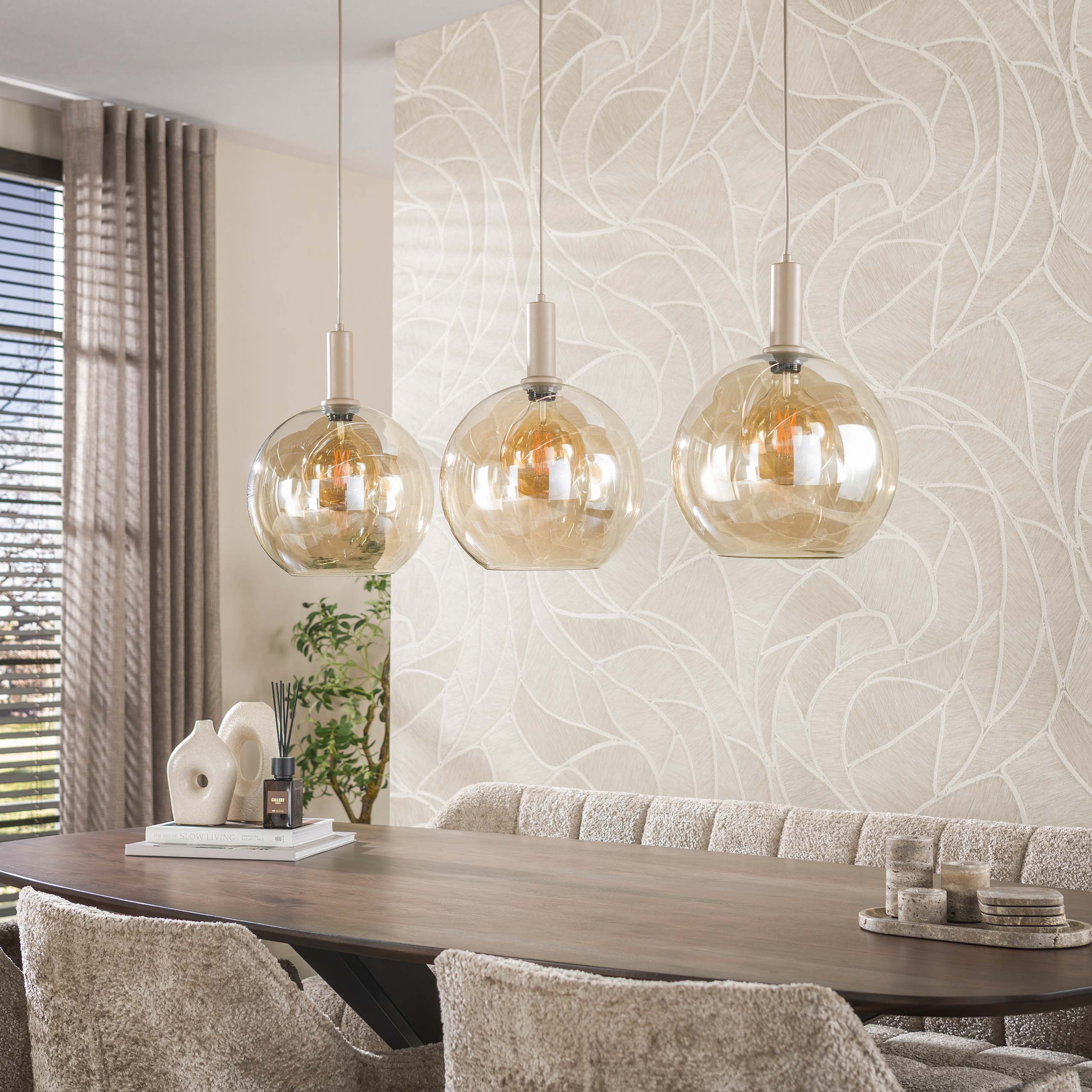 Hängeleuchte Sfera Tricolore 3-flammig / Beige - Zijlstra