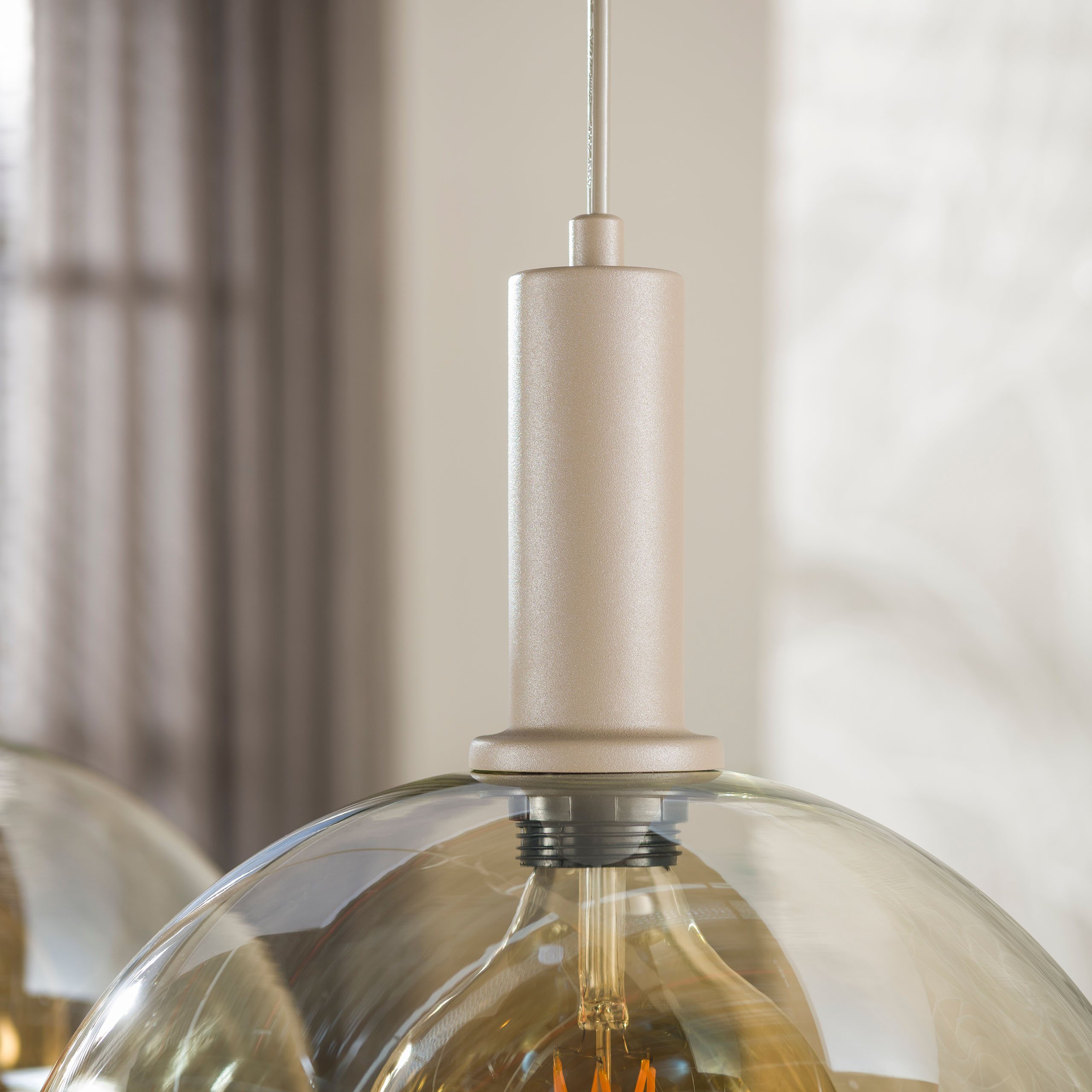 Pendelleuchte Sfera Tricolore 3-flammig in Beige - Emmo Design