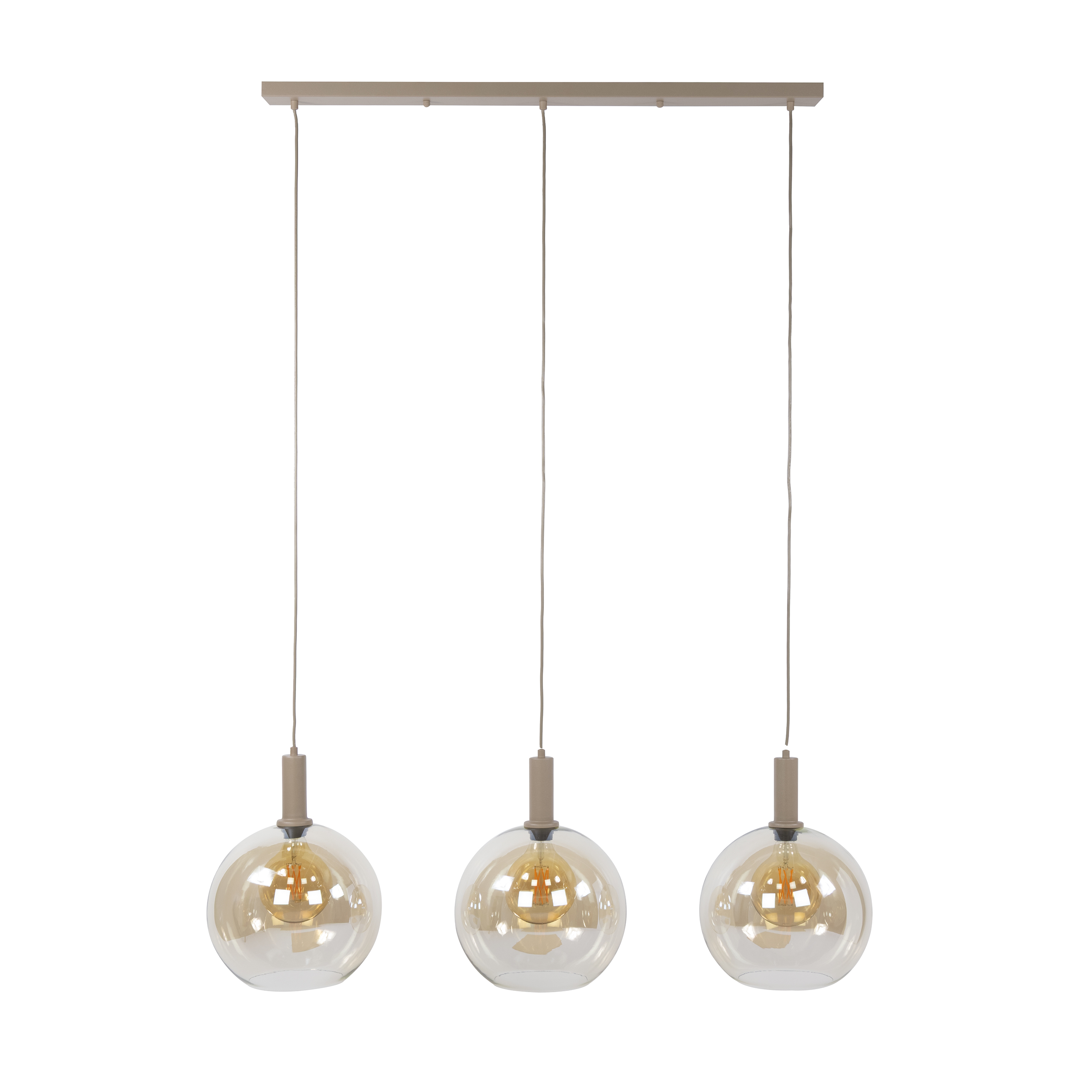 Hängeleuchte Sfera Tricolore 3-flammig / Beige - Zijlstra