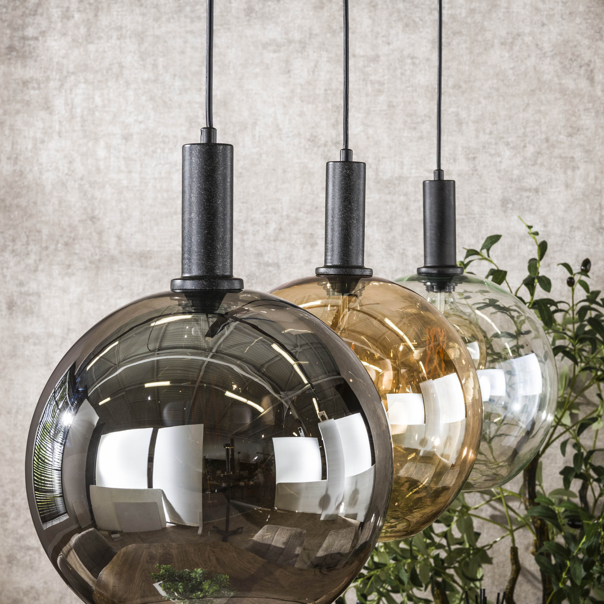 Hanglamp Sfera Tricolore 3-lichts / Artic zwart - Zijlstra