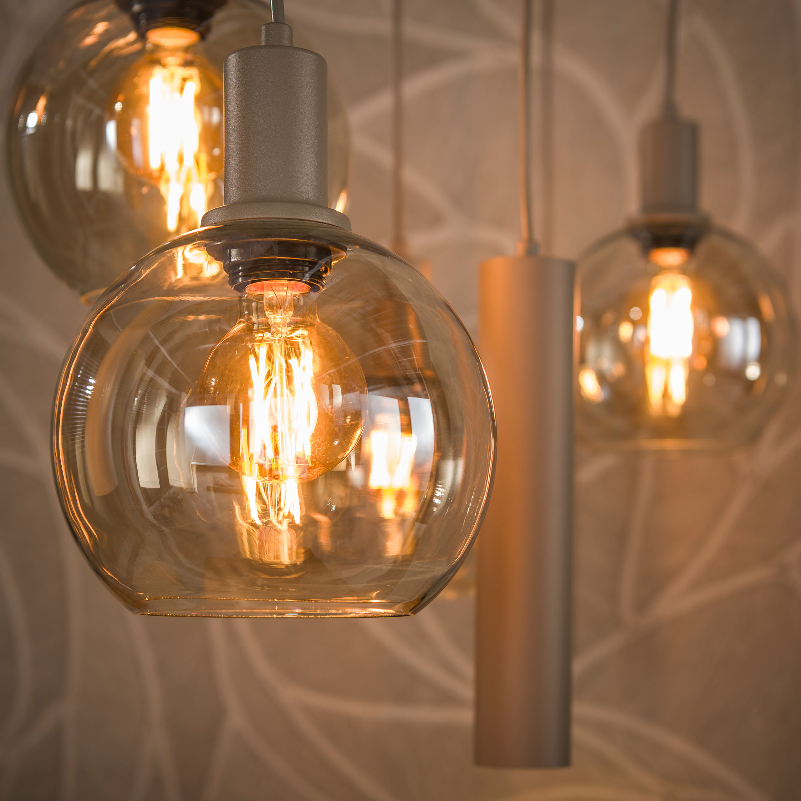 Hängeleuchte Sfera Tricolore 4+3-flammig / Beige - Zijlstra
