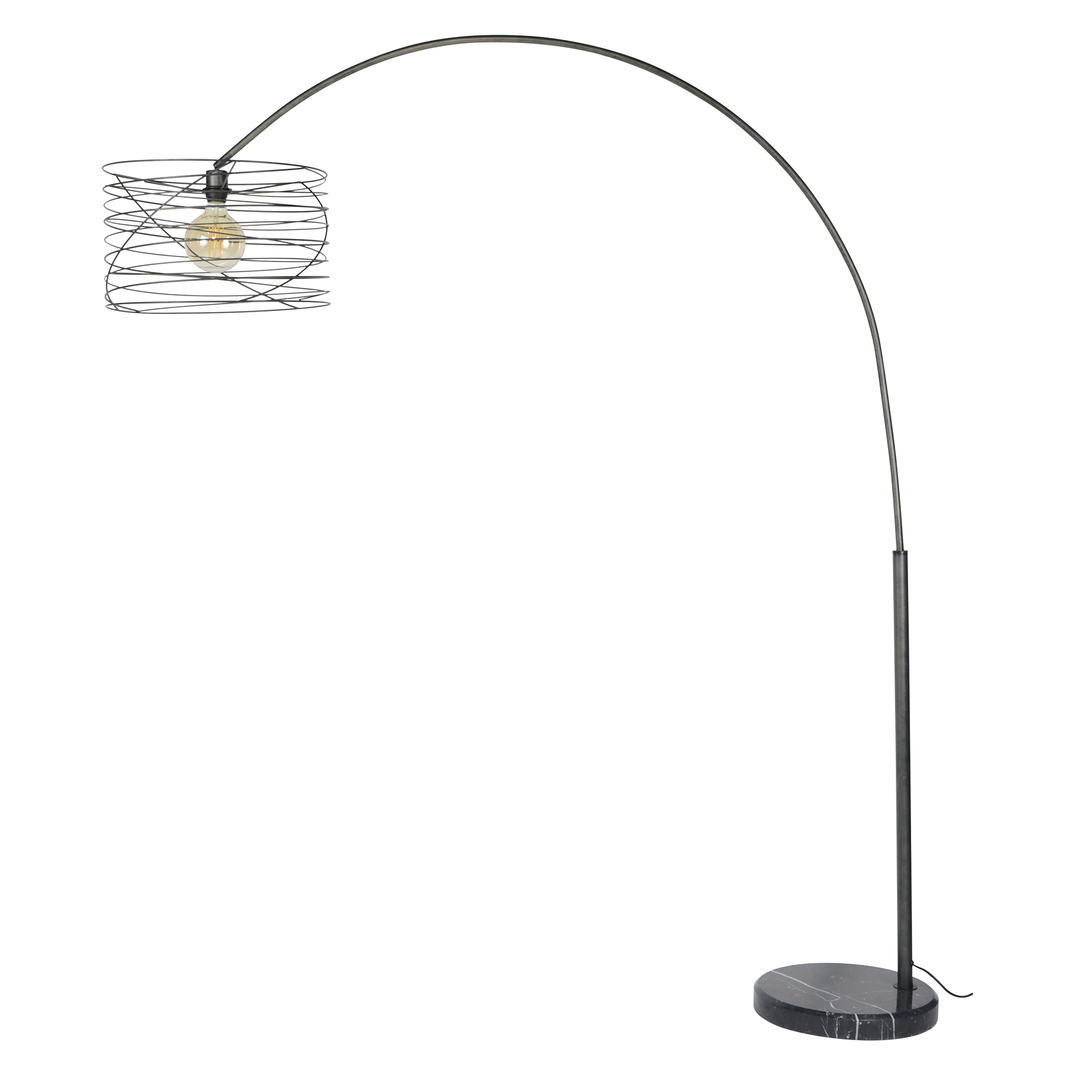 Arc Lamp Curl 1-light / Charcoal - Zijlstra