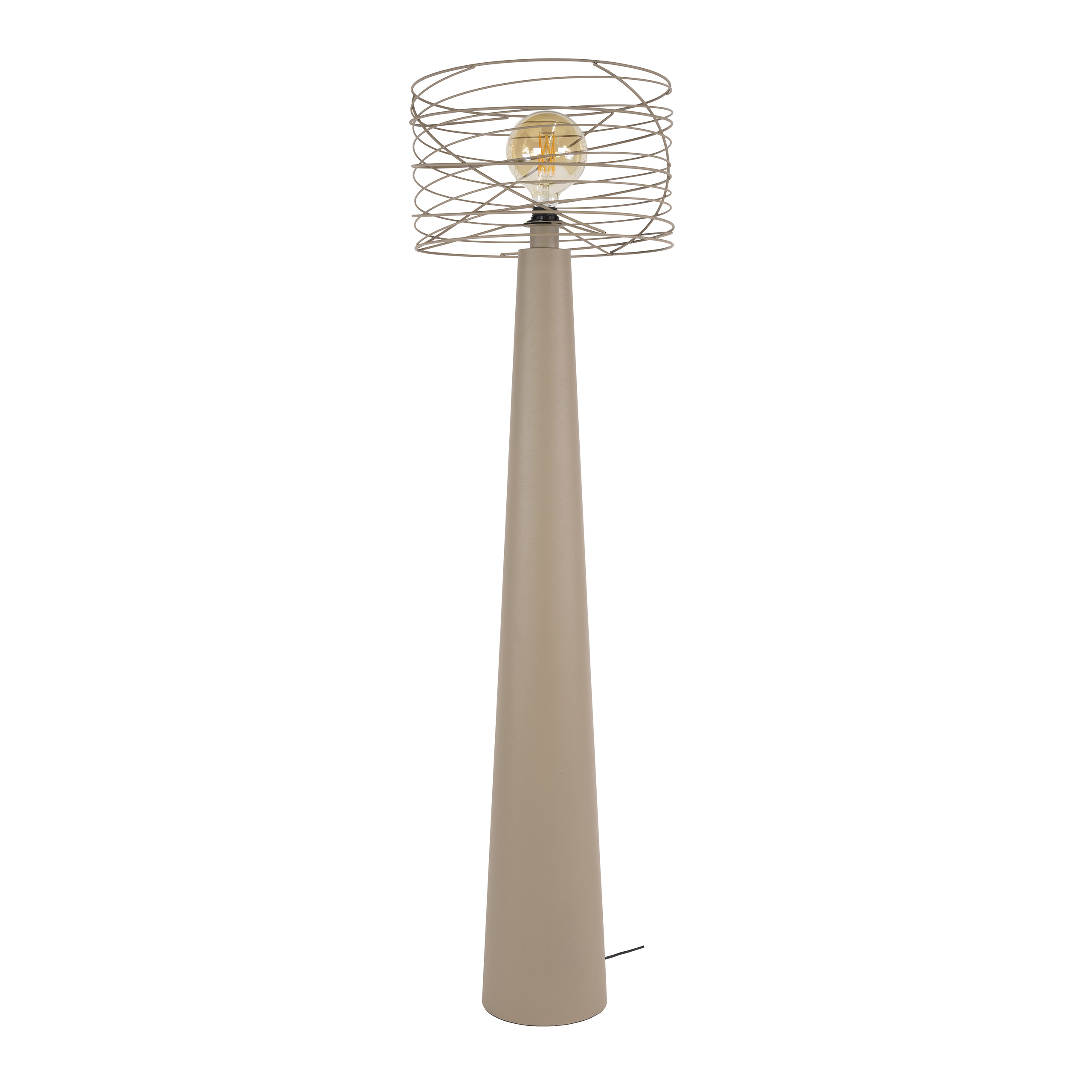 Stehleuchte Curl 1-flammig in Beige - Emmo Design