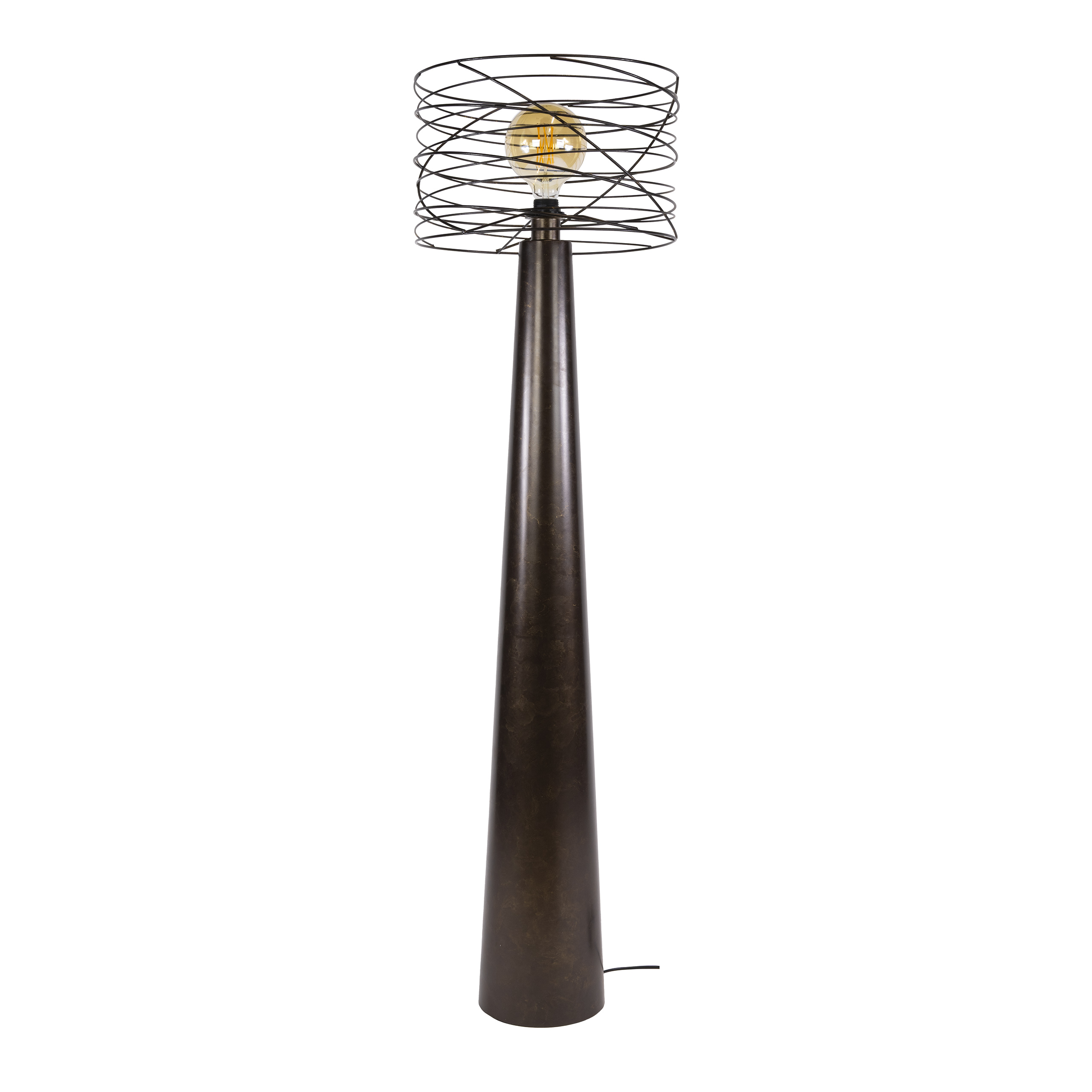 Curl Floor Lamp 1-light / Urban brown - Zijlstra