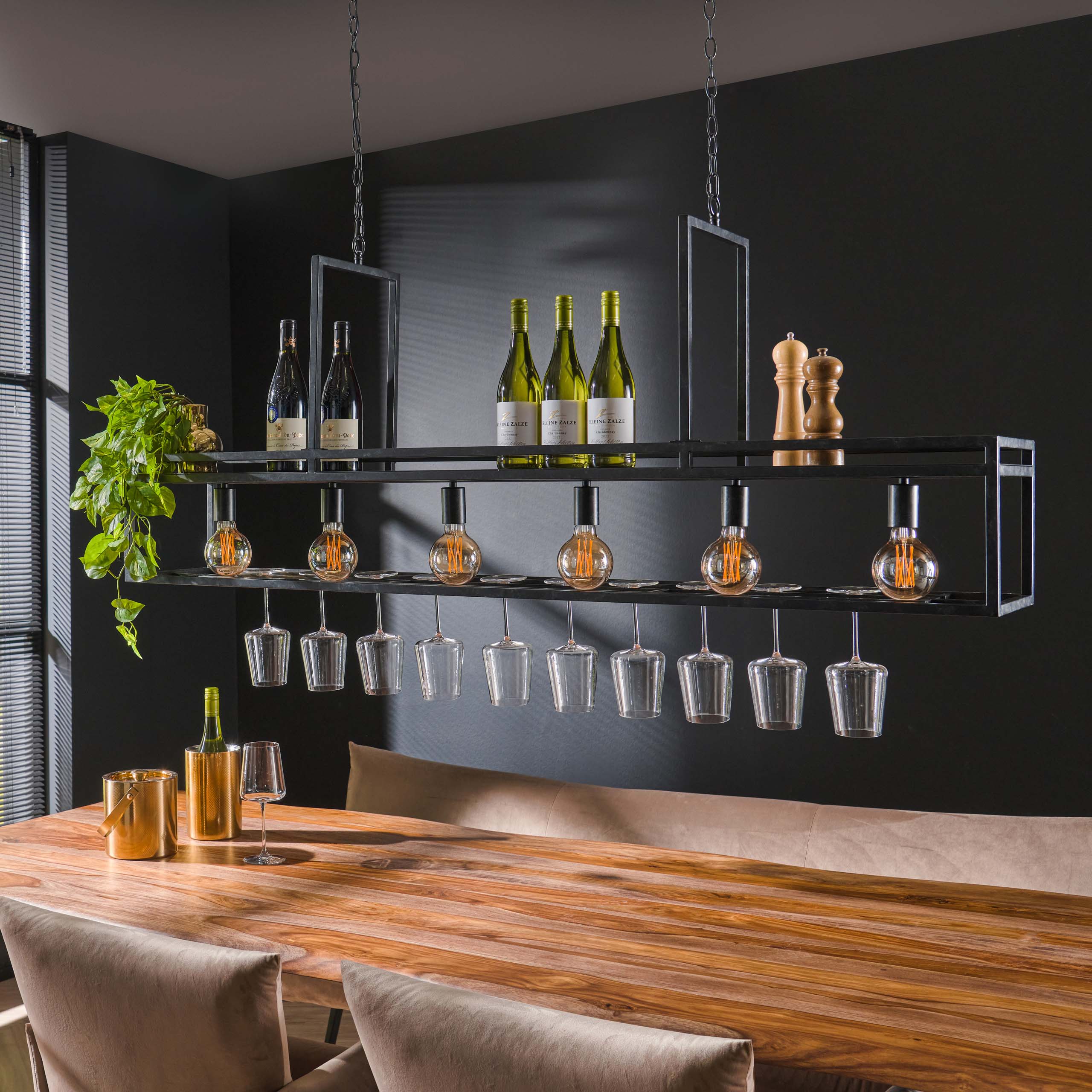 Hanglamp Decorate 6-lichts / Charcoal - Zijlstra