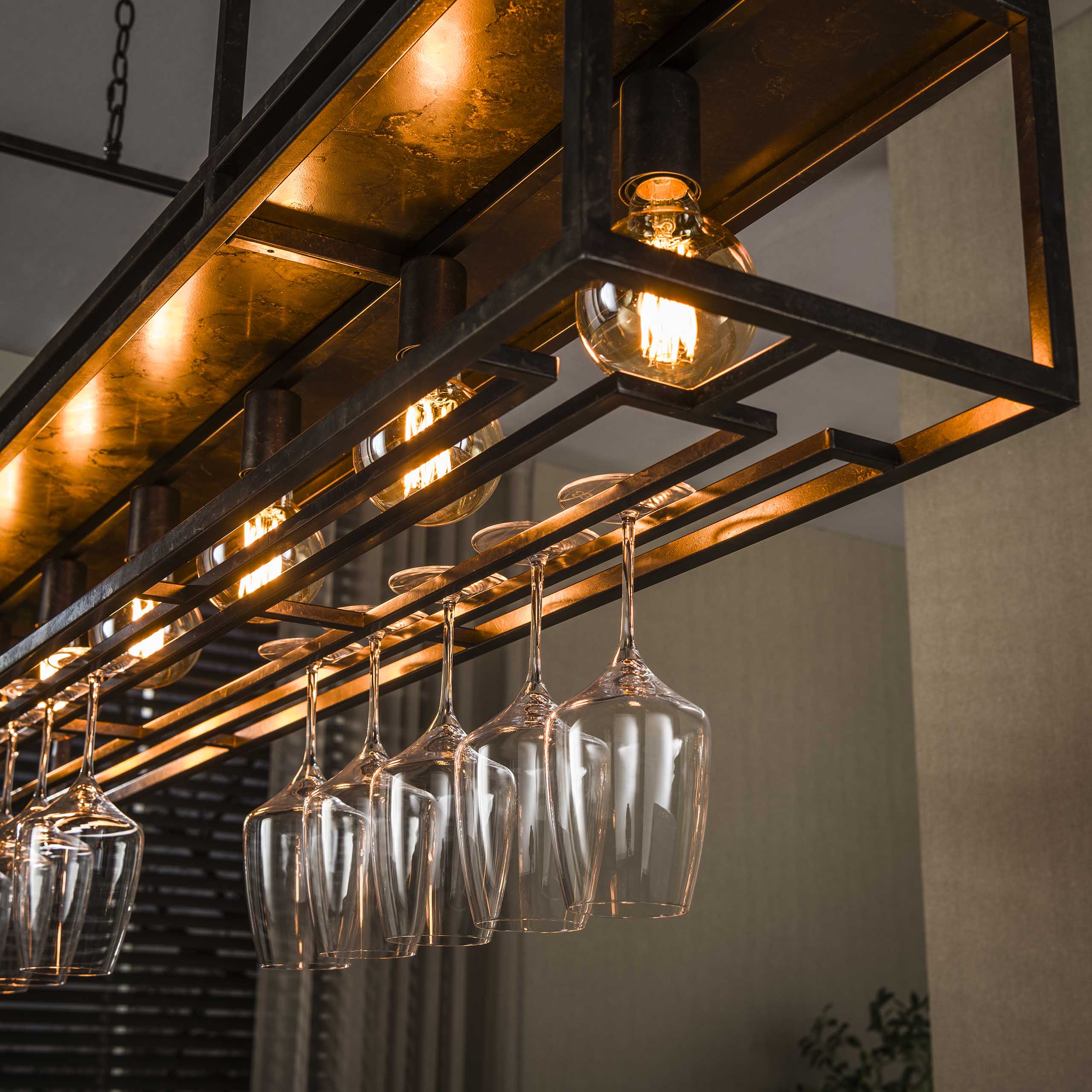 Hanglamp Decorate 6-lichts / Urban bruin - Zijlstra