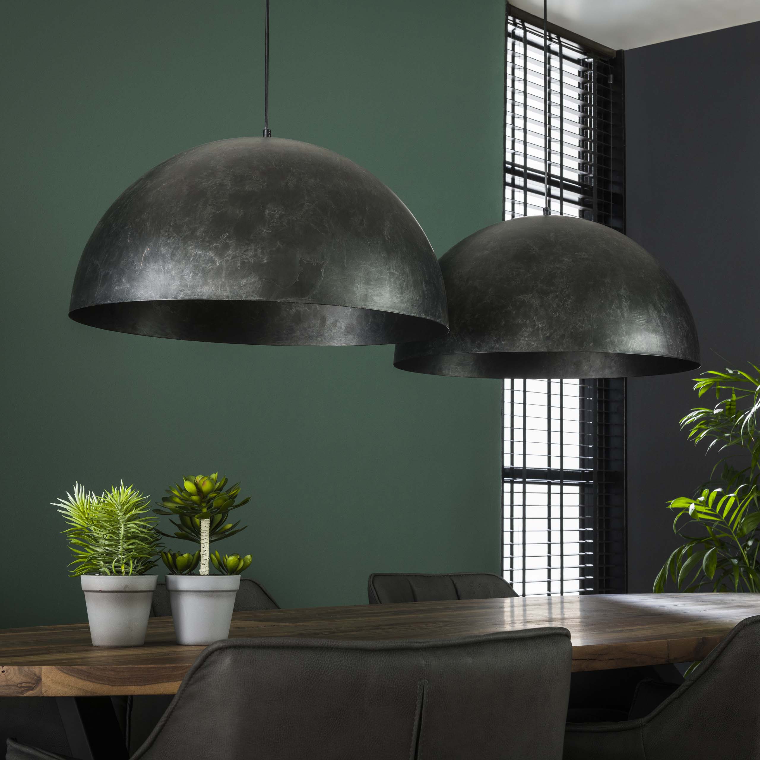 Hanglamp Dome 2-lichts Ø60cm / Charcoal - Zijlstra