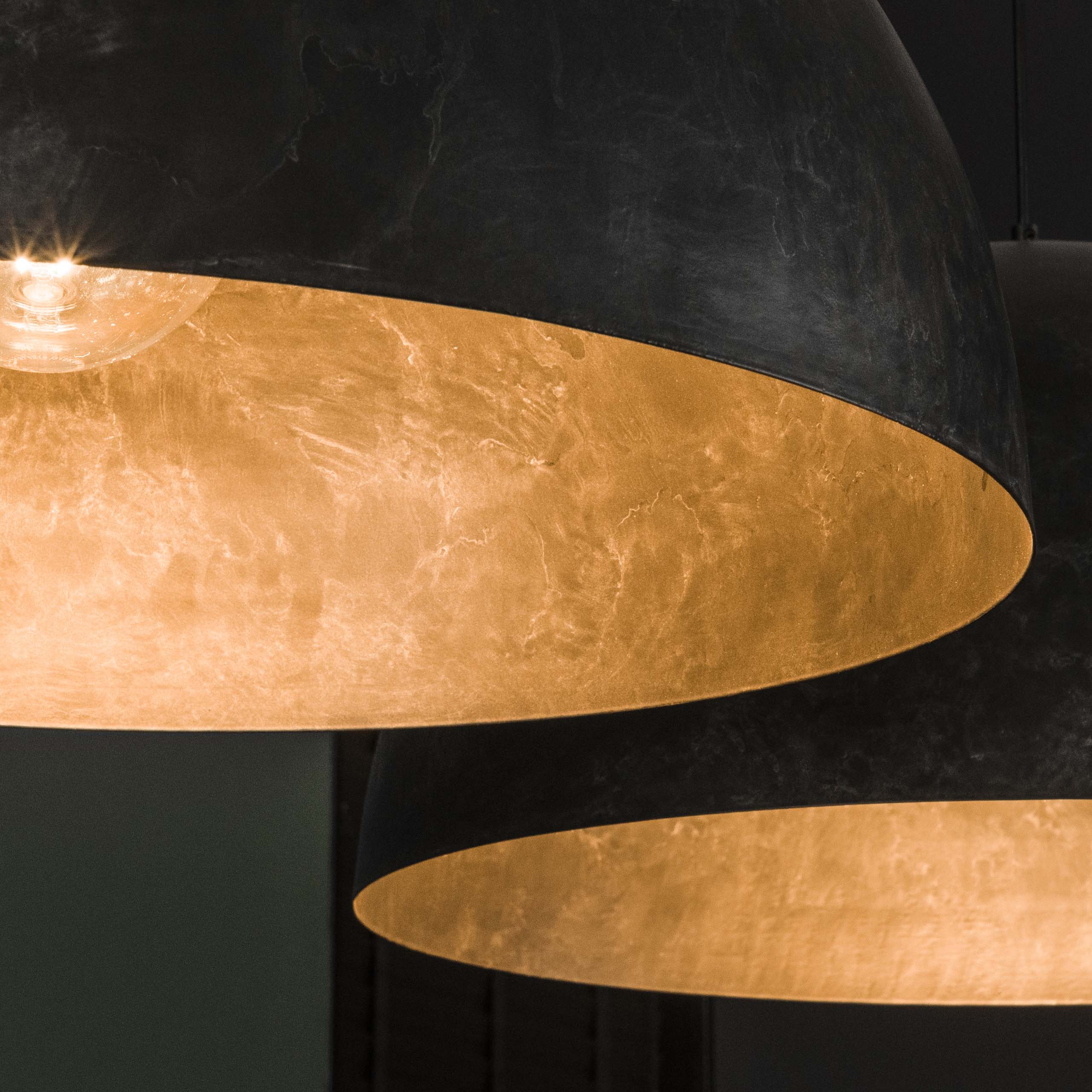 Pendelleuchte Dome 2-flammig Ø60cm in Charcoal - Emmo Design