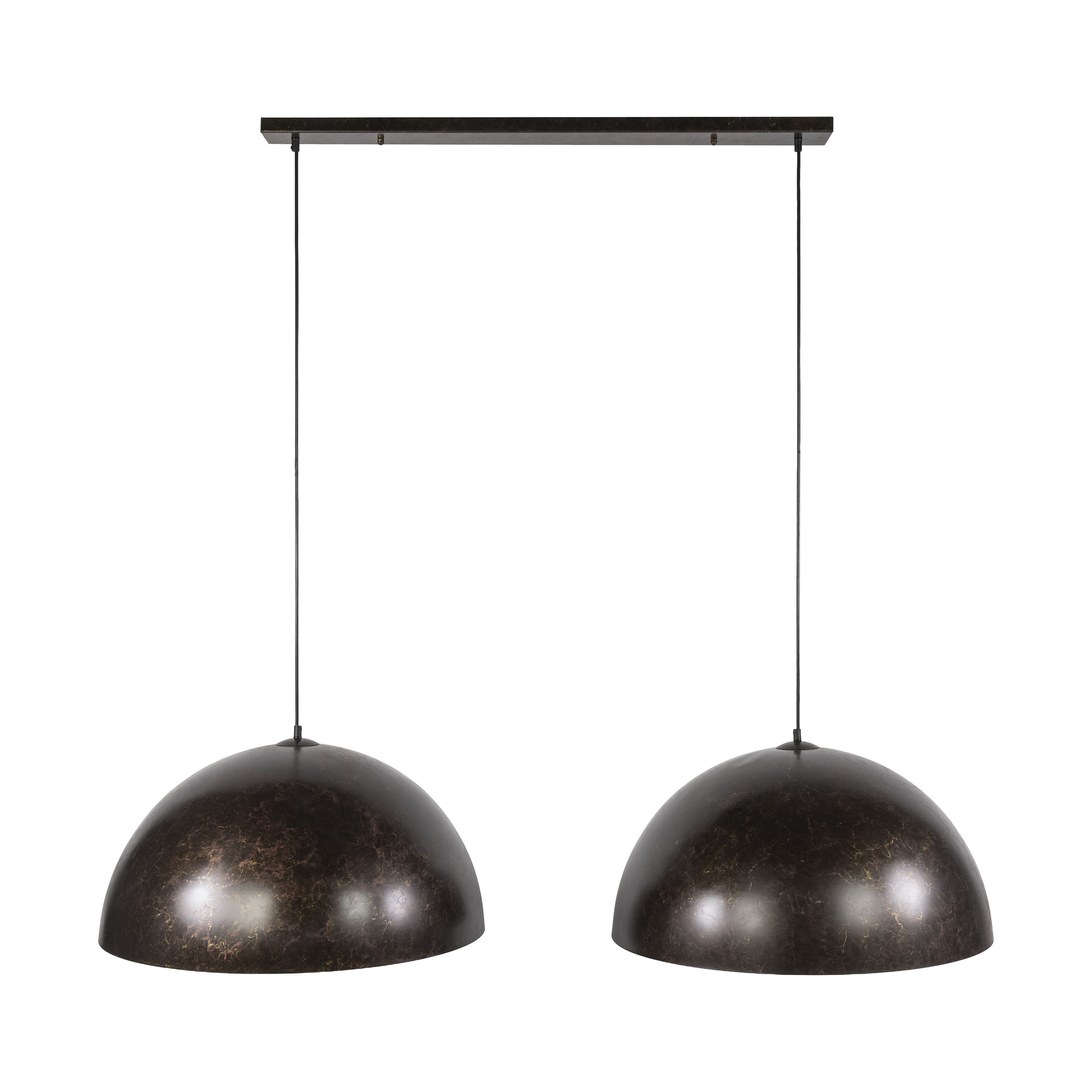 Hanglamp Dome 2-lichts Ø60cm / Urban bruin - Zijlstra