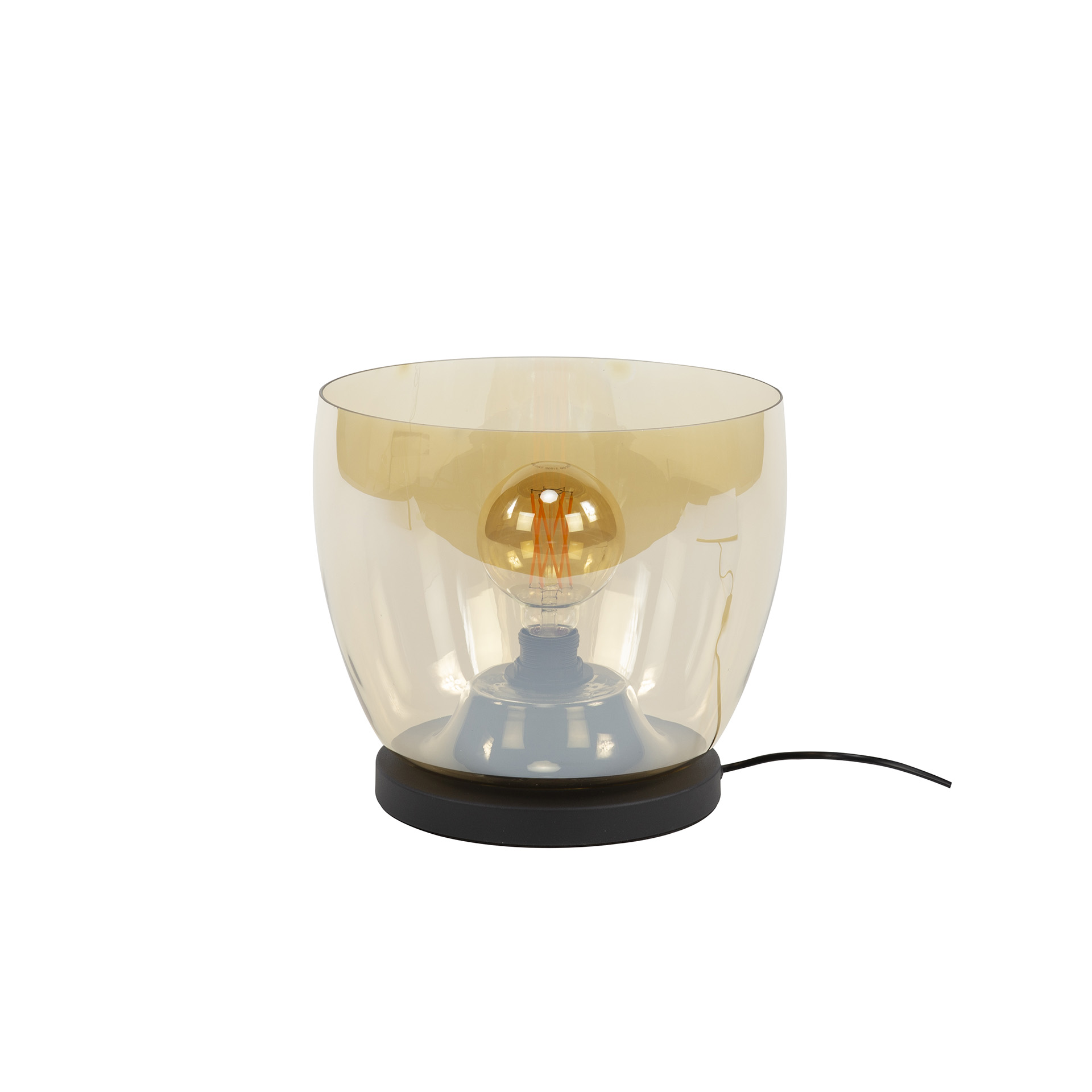 Floor lamp UP L 1-light / Amber glass - Zijlstra