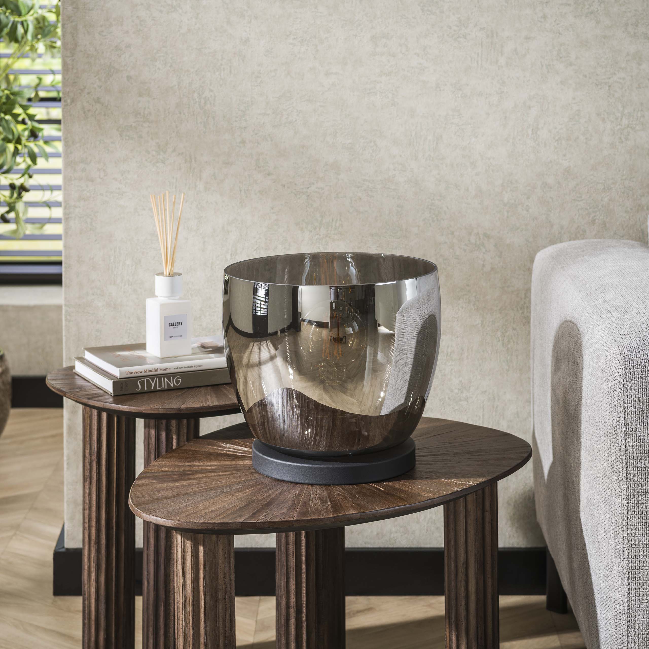 Vloerlamp UP L 1-lichts / Smoke grey glas - Zijlstra