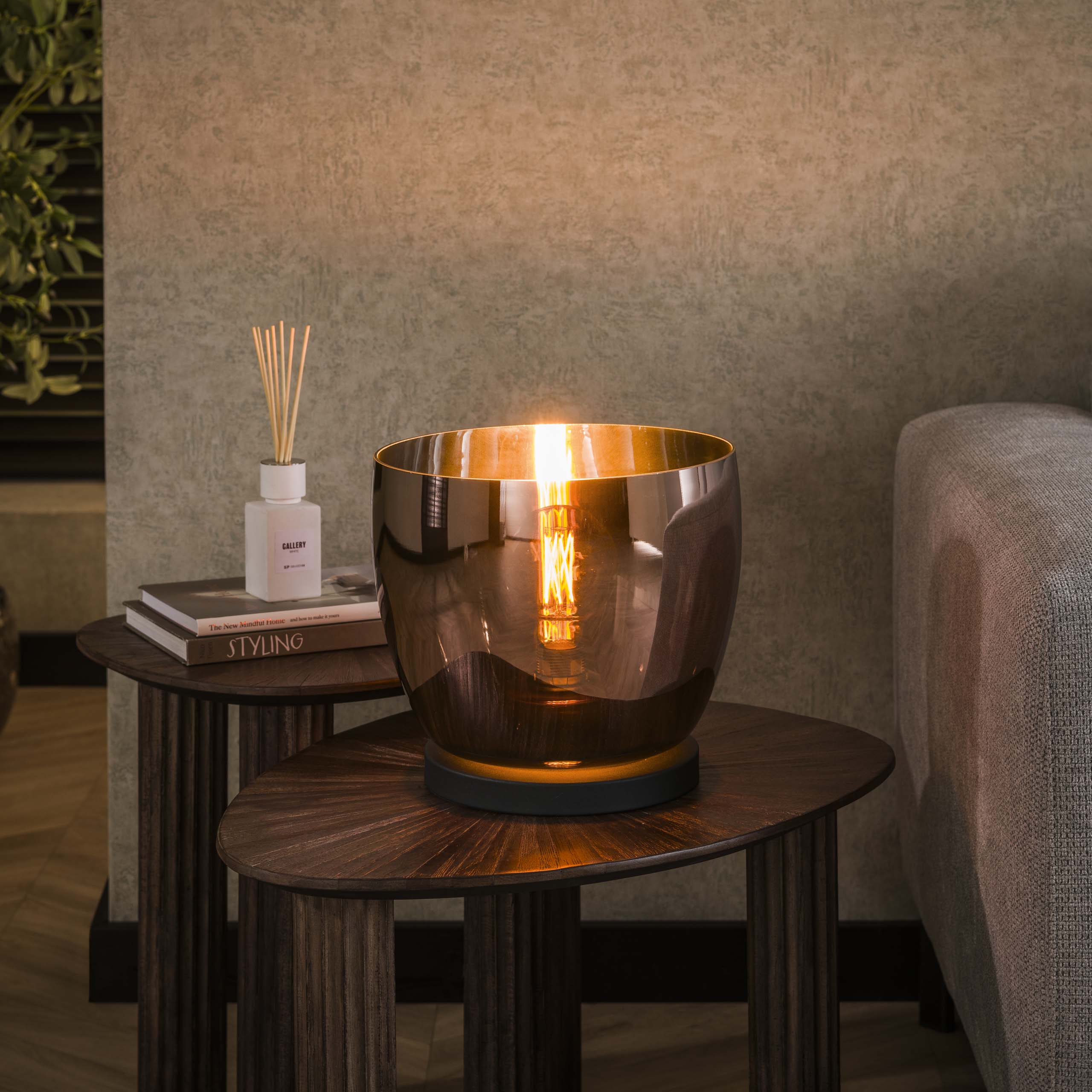 Vloerlamp UP L 1-lichts / Koper glas - Zijlstra