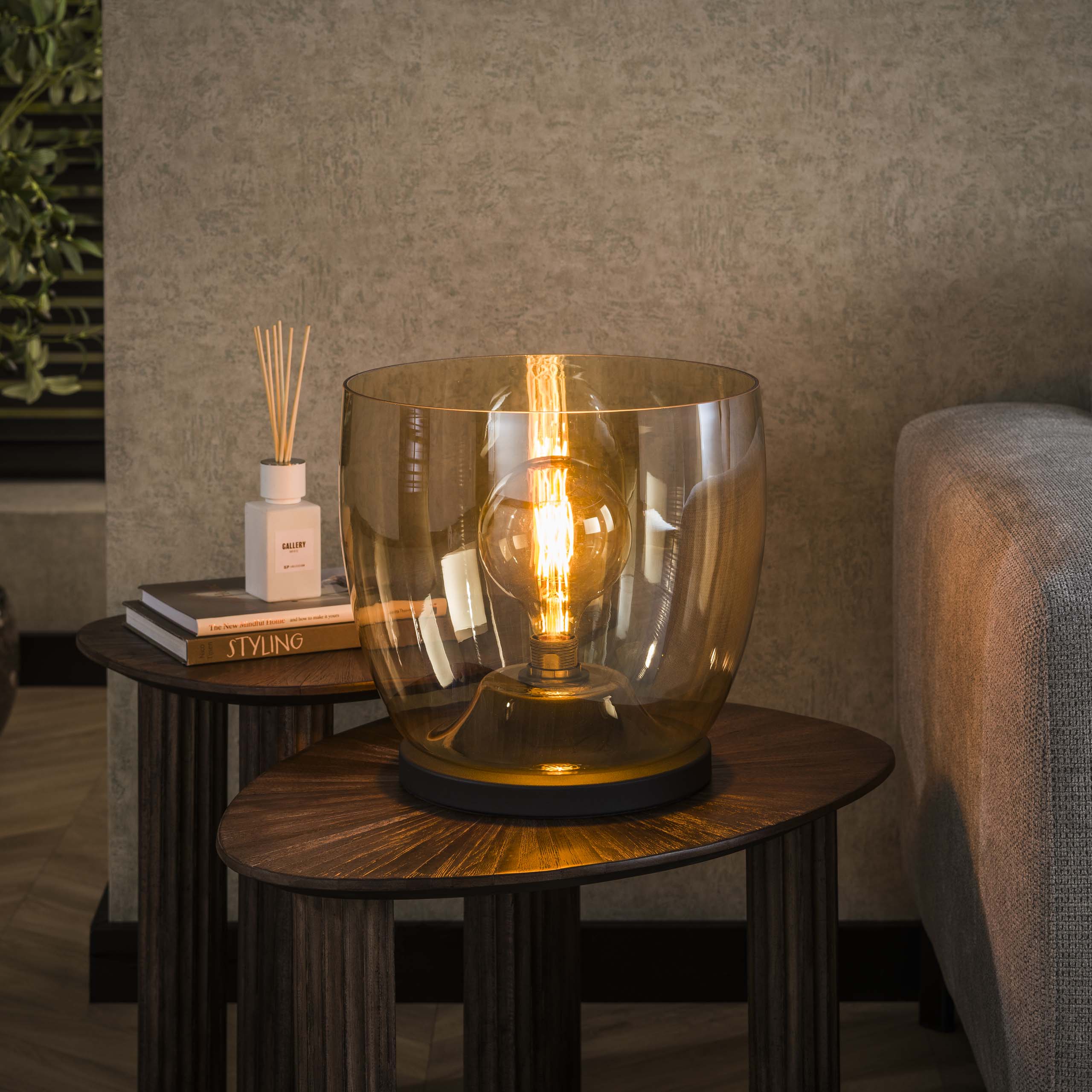 Vloerlamp UP XL 1-lichts / Amber glas - Zijlstra