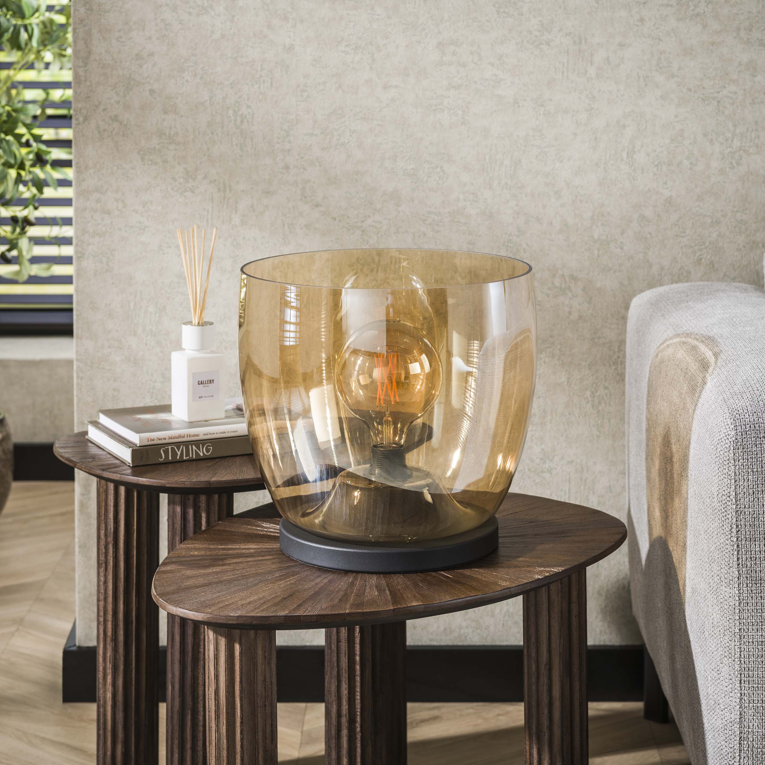 Vloerlamp UP XL 1-lichts / Amber glas - Zijlstra
