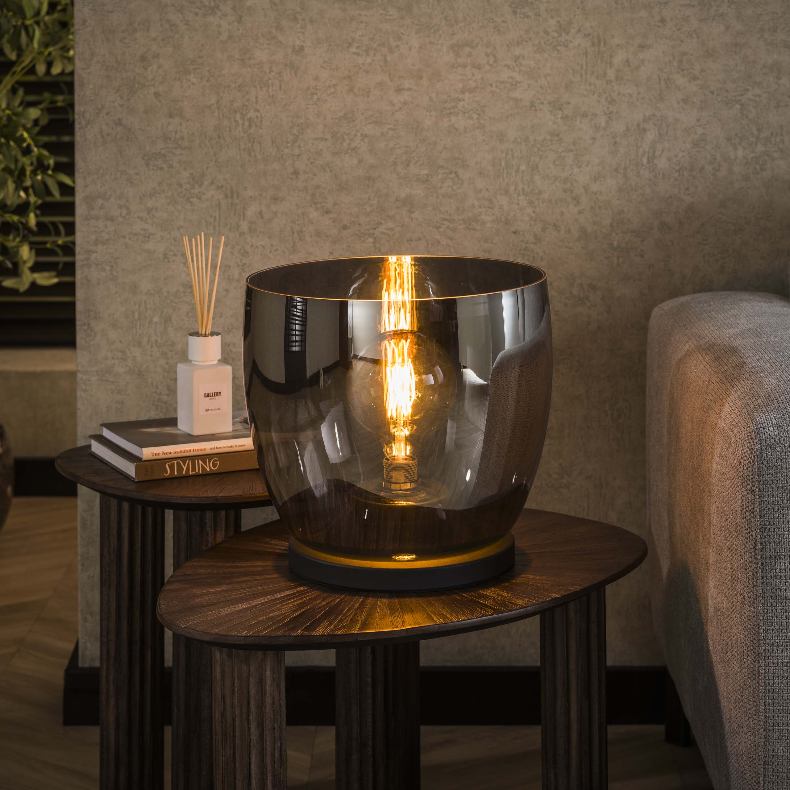 Vloerlamp UP XL 1-lichts / Smoke grey glas - Zijlstra