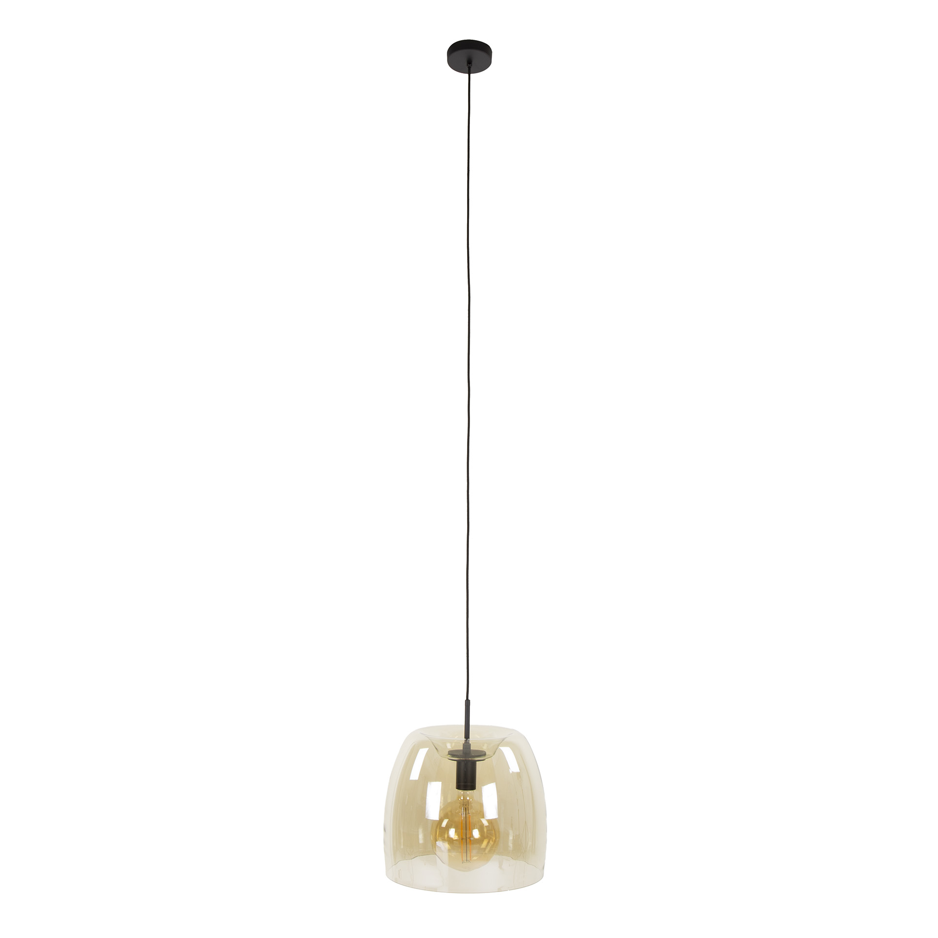 Hanglamp Drift Glass 1-lichts / Amber glas - Zijlstra
