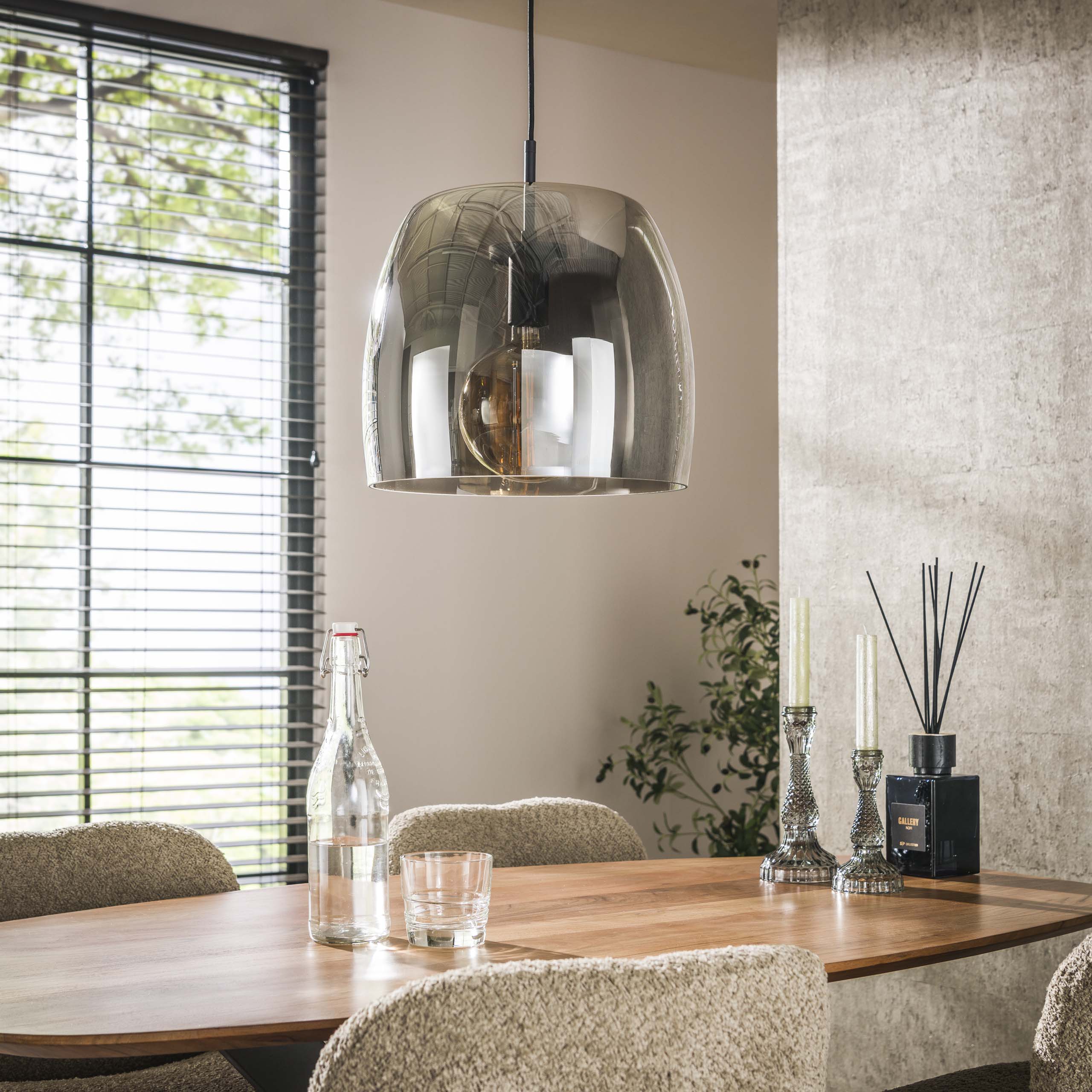 Pendelleuchte Drift Glass 1-flammig in Rauchglas Grau (Smoke grey Glas) - Emmo Design