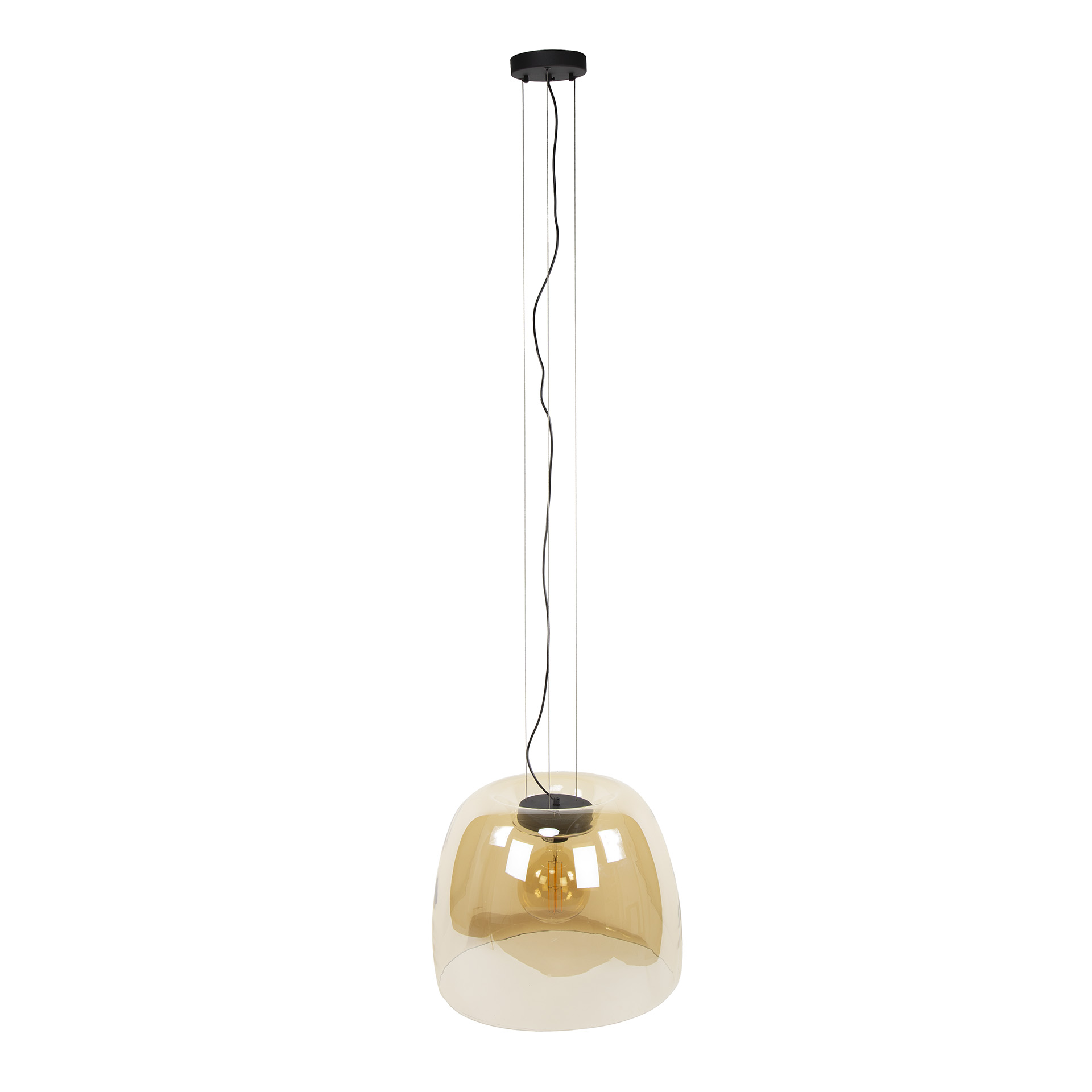 Pendelleuchte Drift Glass XL 1-flammig in Amberglas (Amber Glas) - Emmo Design