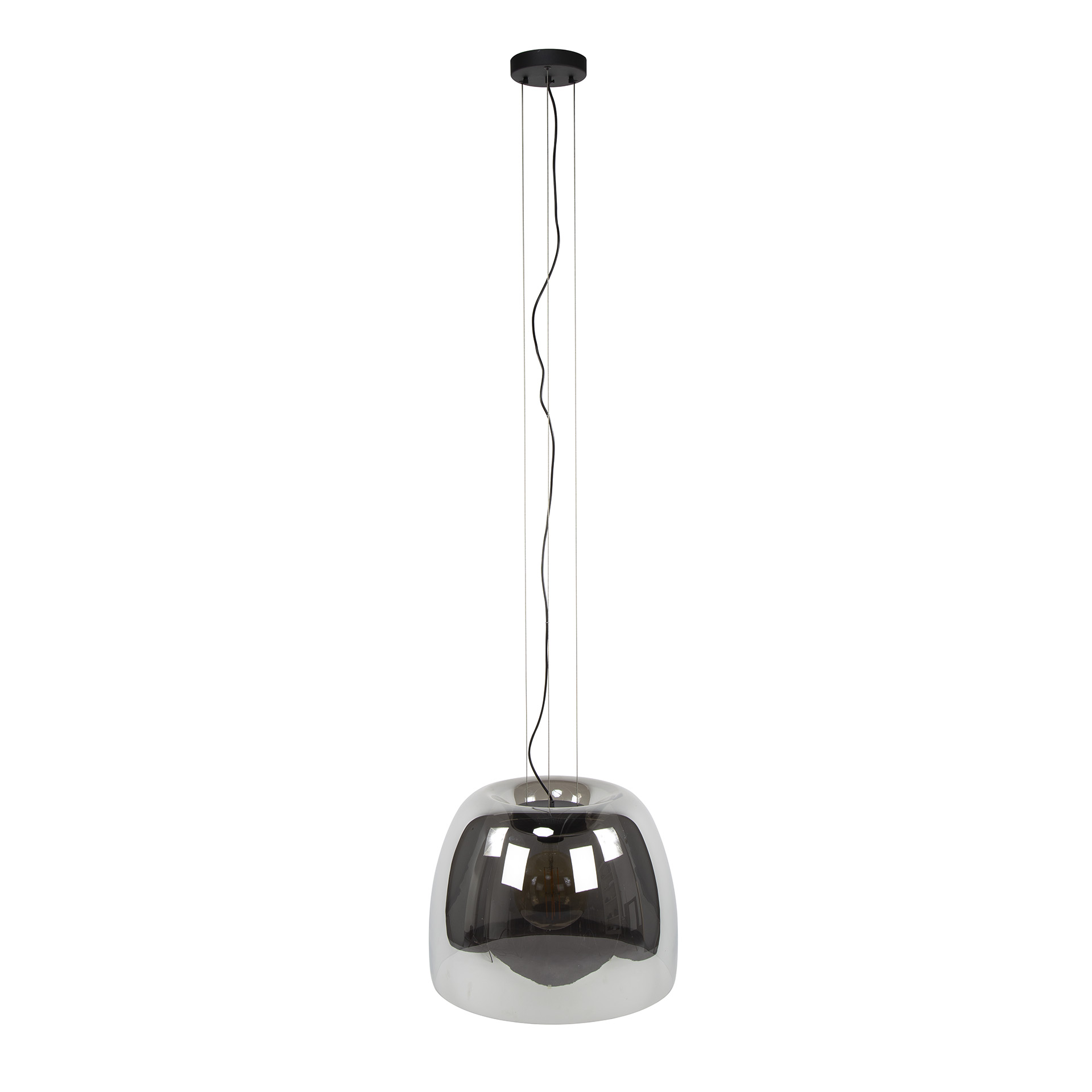 Pendelleuchte Drift Glass XL 1-flammig in Rauchglas Grau (Smoke grey Glas) - Emmo Design