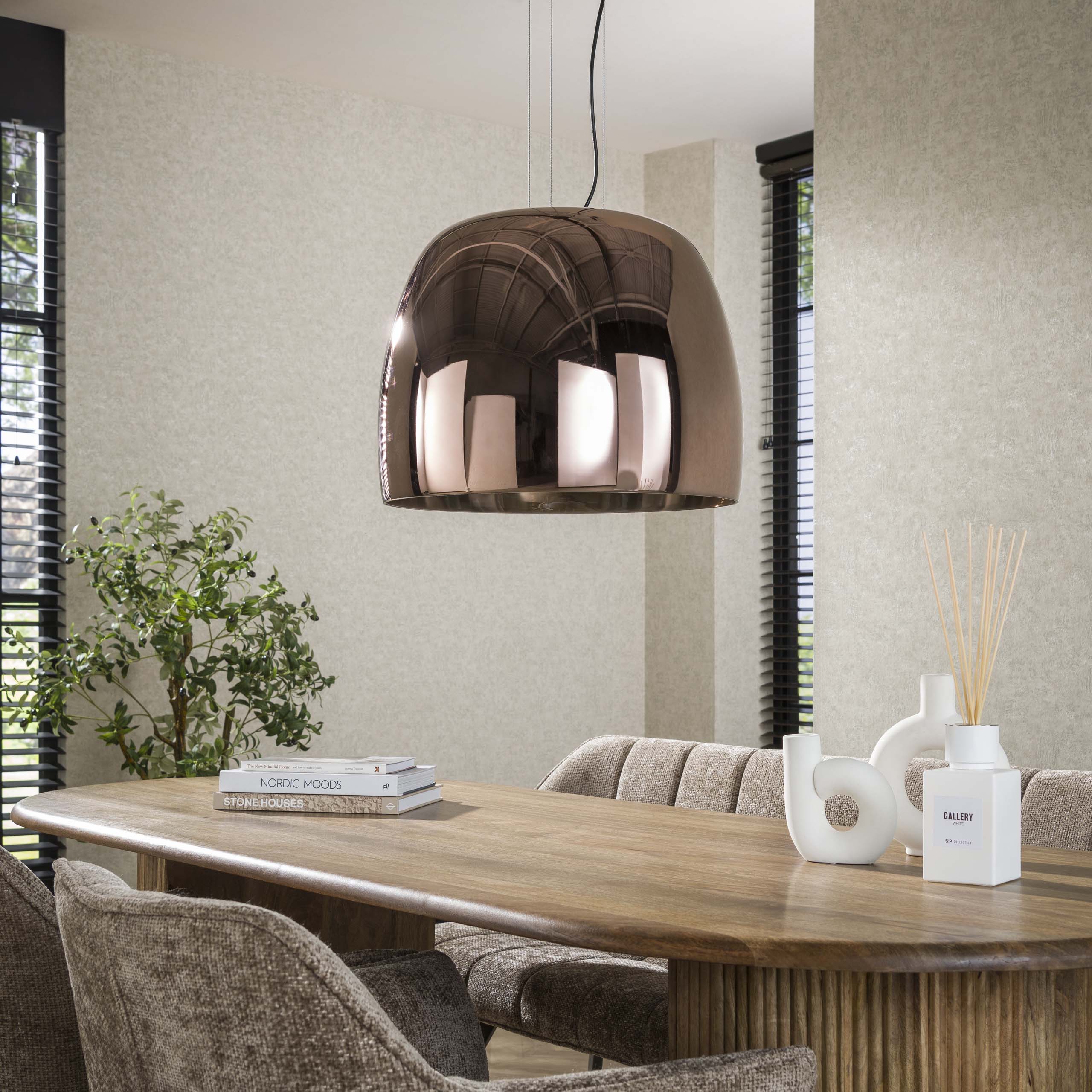 Hanglamp Drift Glass XL 1-lichts / Koper glas - Zijlstra