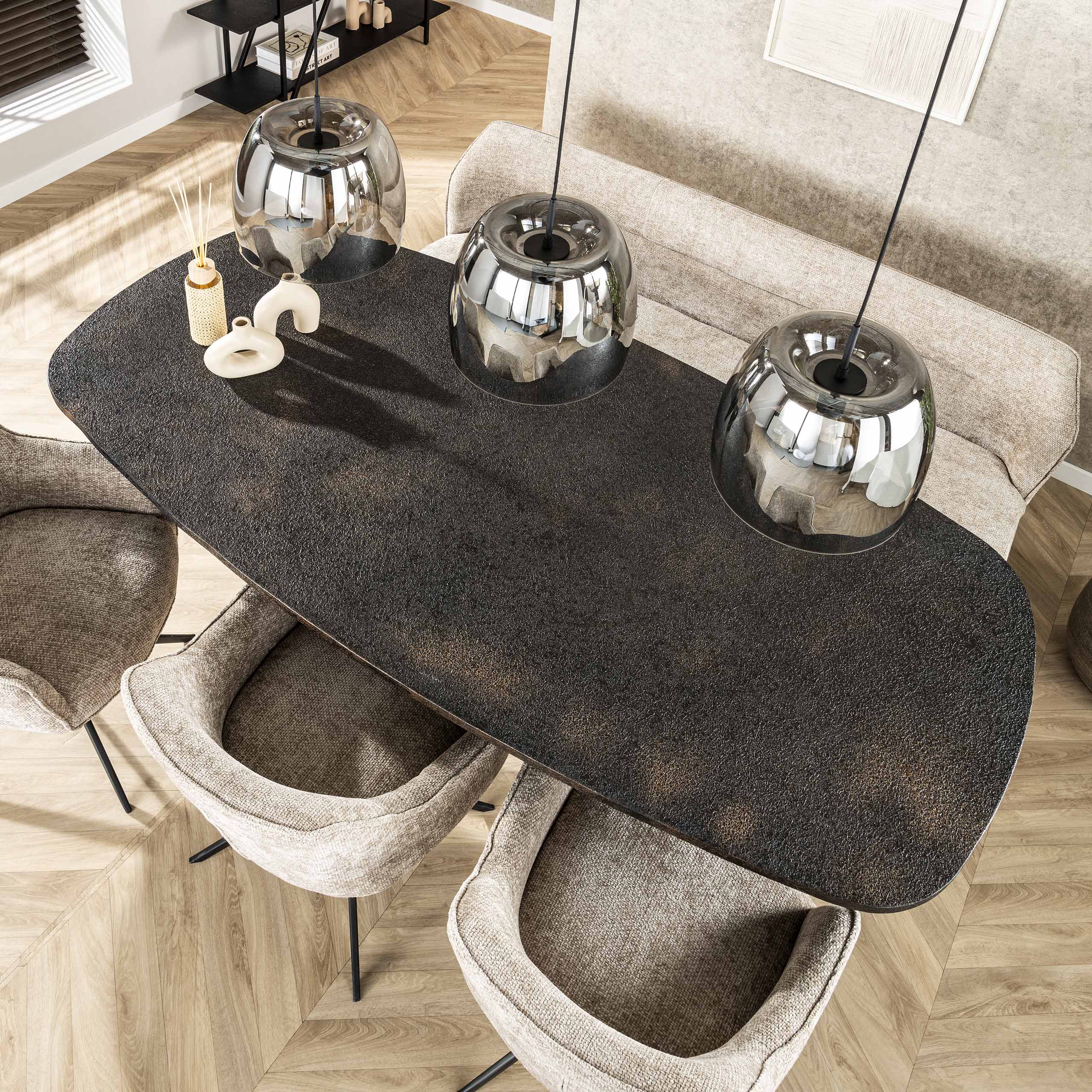 Hanglamp Drift Glass 3-lichts / Smoke grey glas - Zijlstra