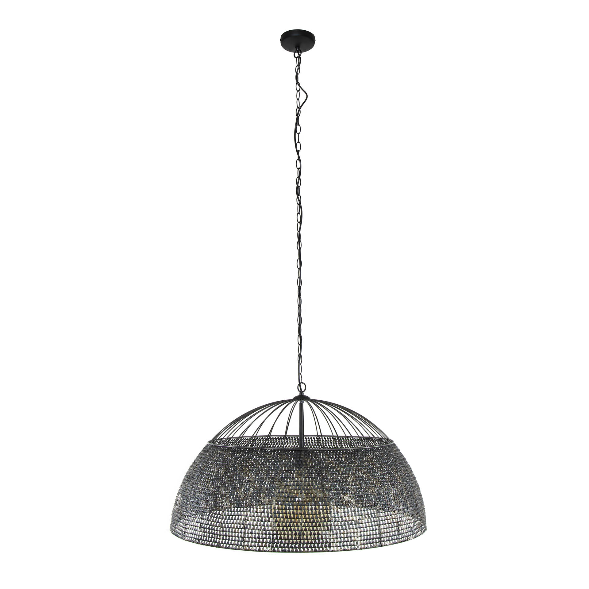 Hanglamp Armor 1-lichts Ø80cm / Zwart bruin - Zijlstra