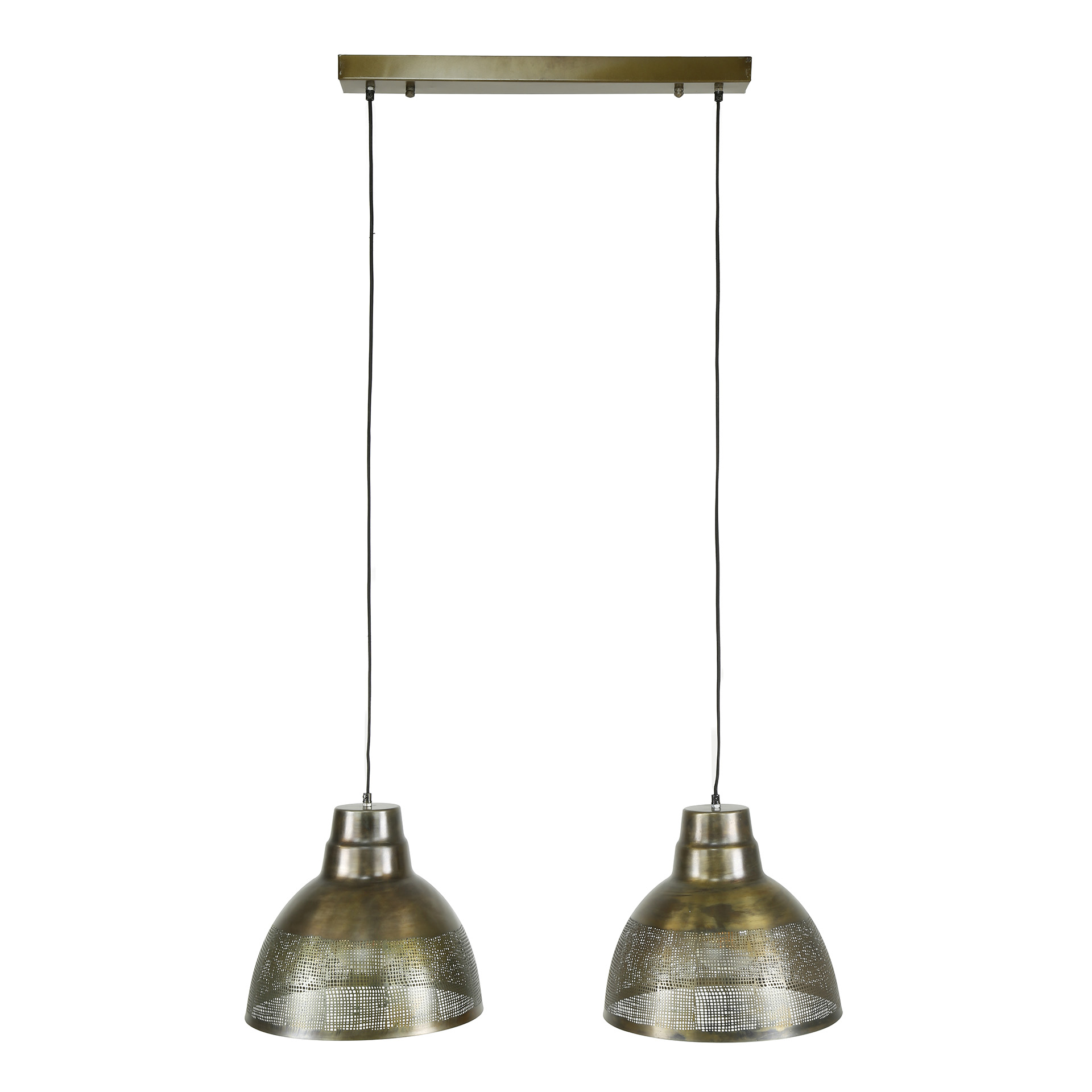 Pendelleuchte Screen 2-flammig in Antikbronze (Antiek brons) - Emmo Design