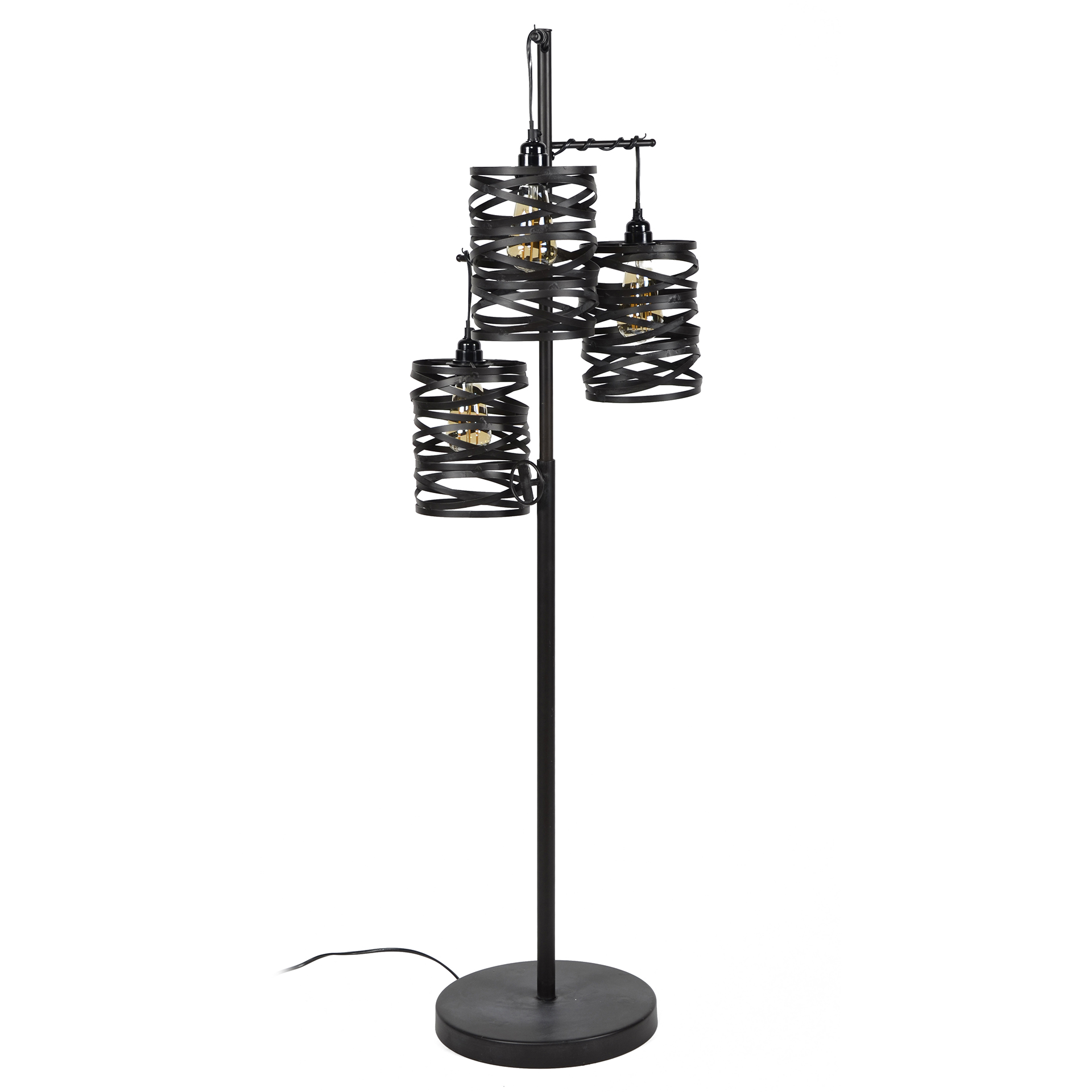 Floor lamp Spindle 3-light / Slate grey - Zijlstra