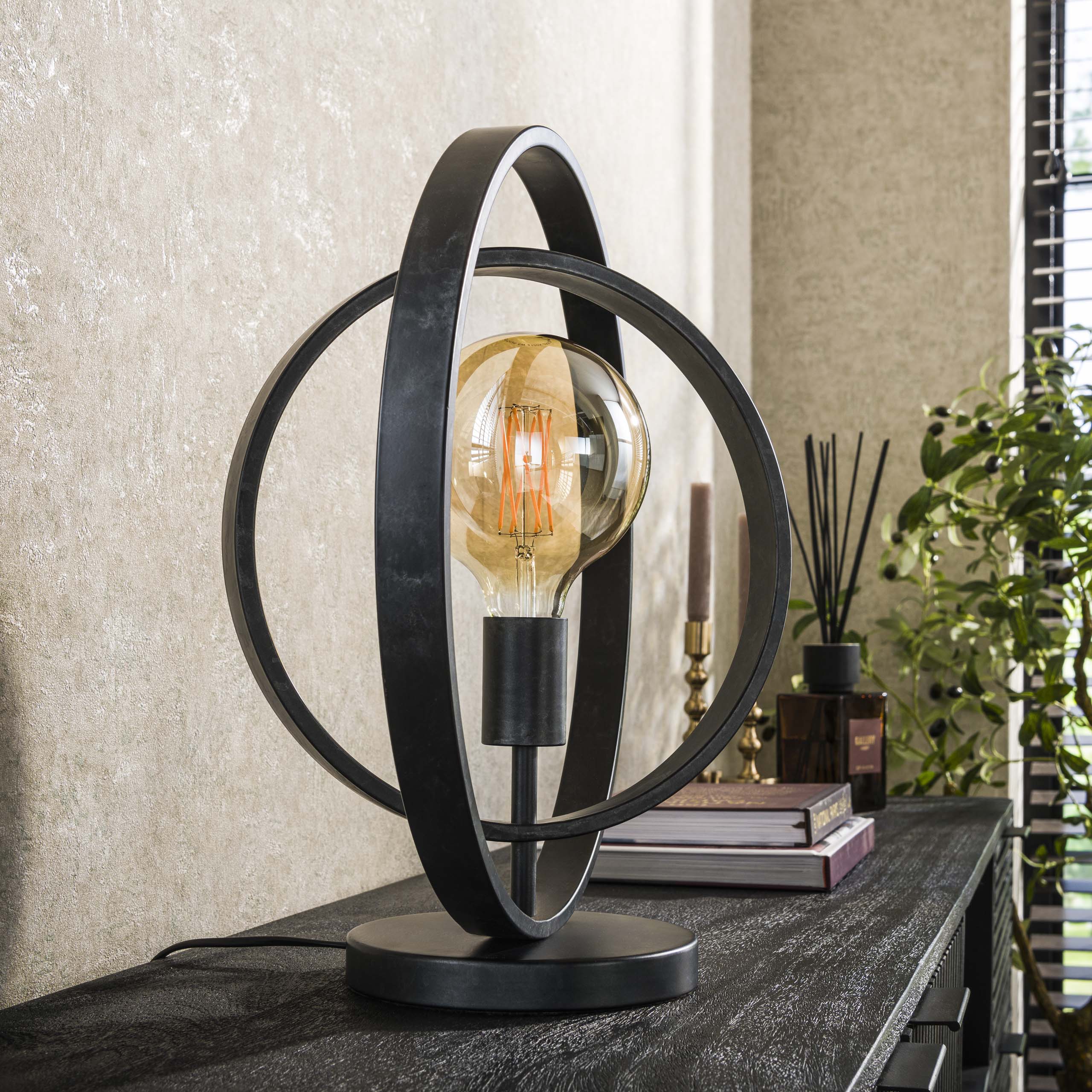 Tischleuchte Turn Around 1-flammig in Charcoal - Emmo Design
