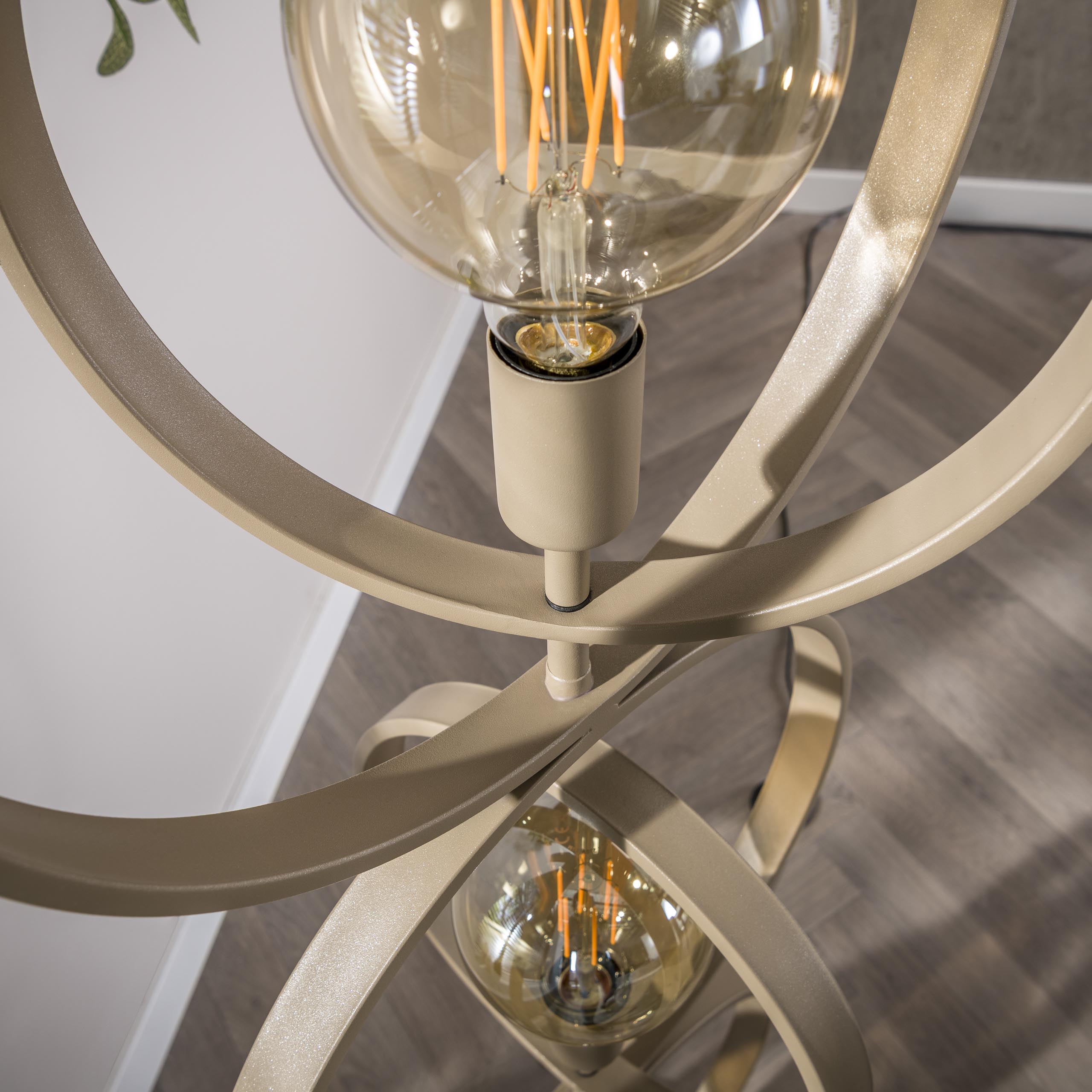 Vloerlamp Turn Around 3-lichts / Beige - Zijlstra