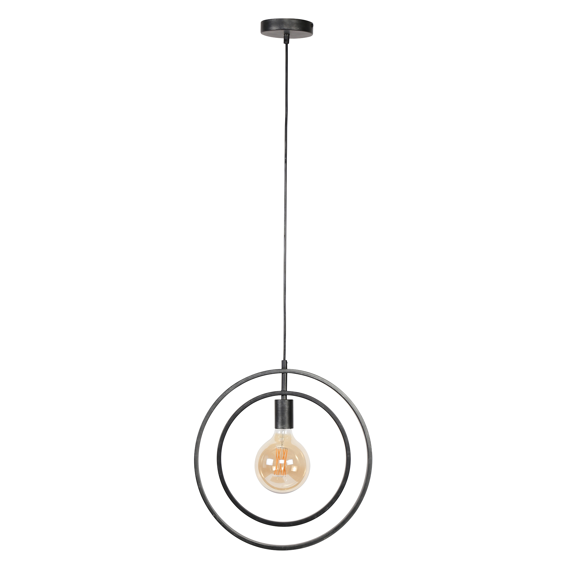 Hanglamp Turn Around 1-lichts / Charcoal - Zijlstra