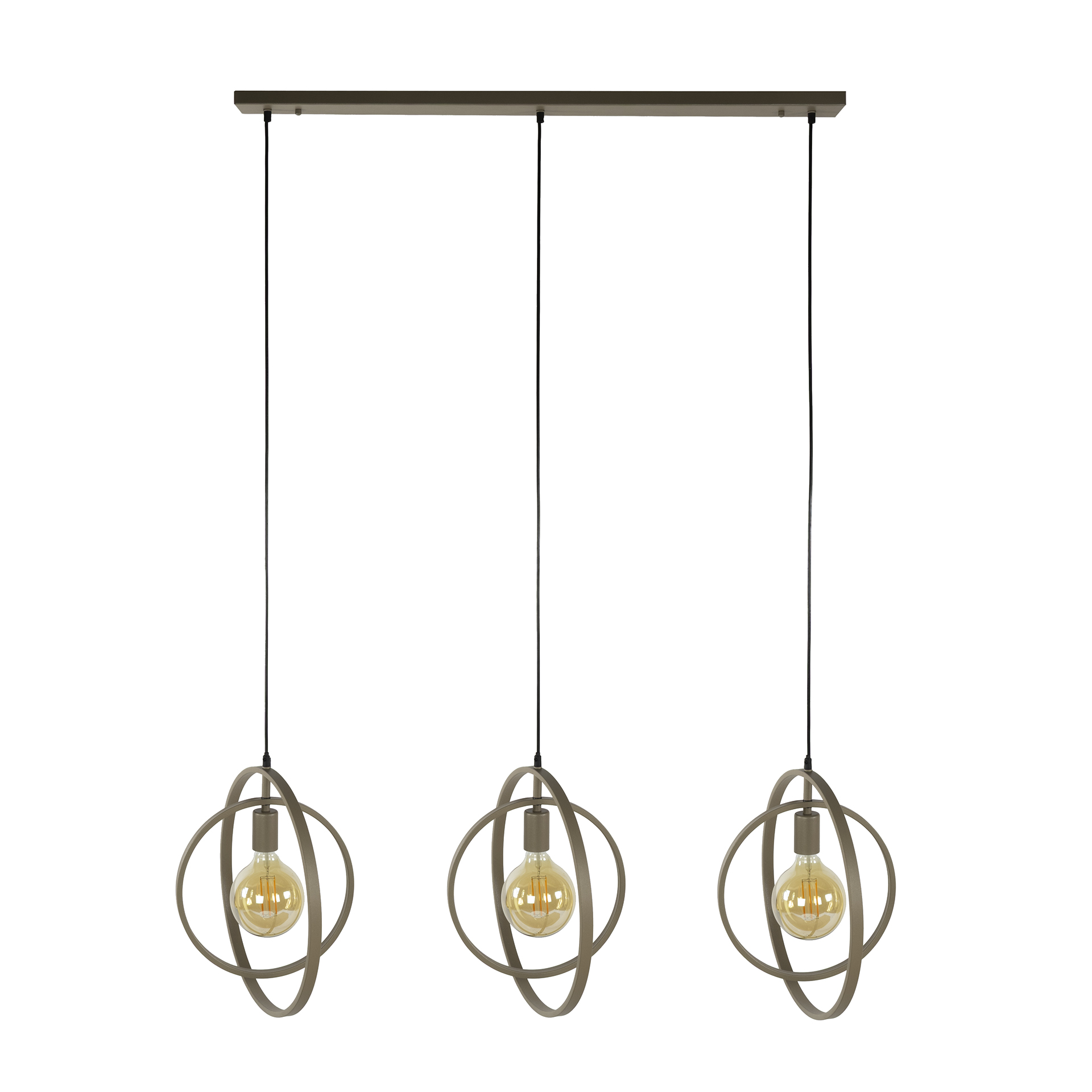 Pendelleuchte Turn Around 3-flammig in Beige - Emmo Design