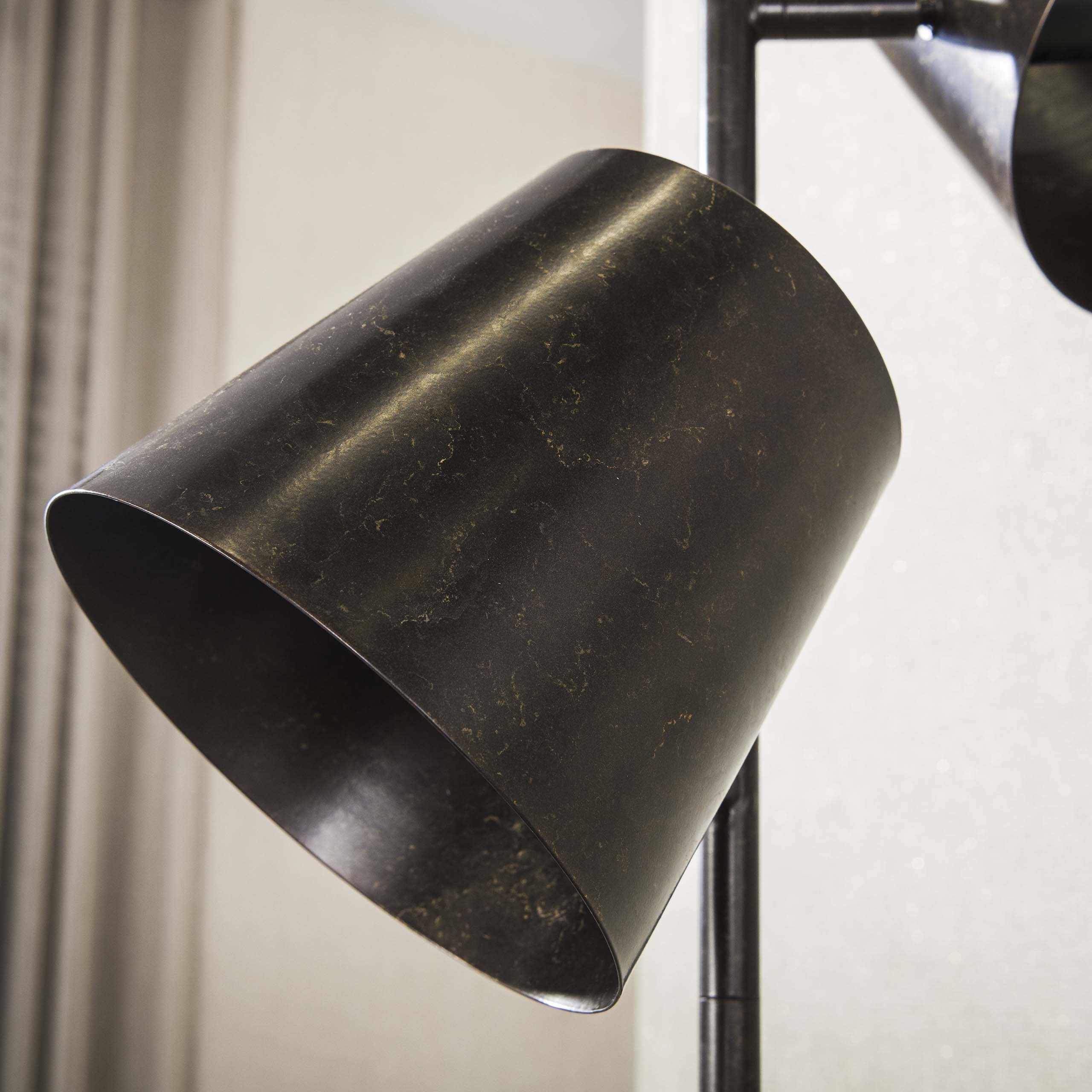 Vloerlamp Kinetic 3-lichts / Urban bruin - Zijlstra