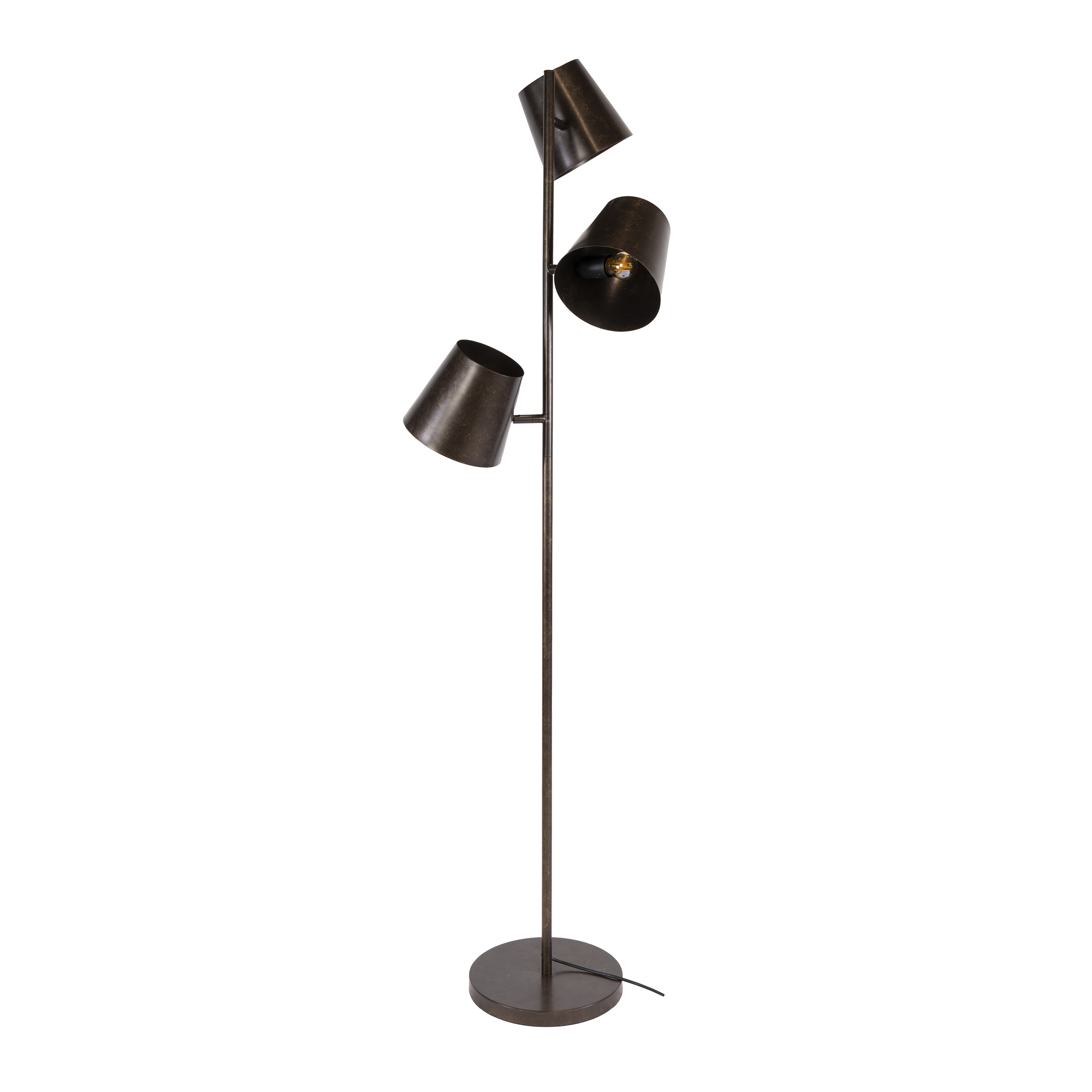 Floor Lamp Kinetic 3-light / Urban Brown - Zijlstra