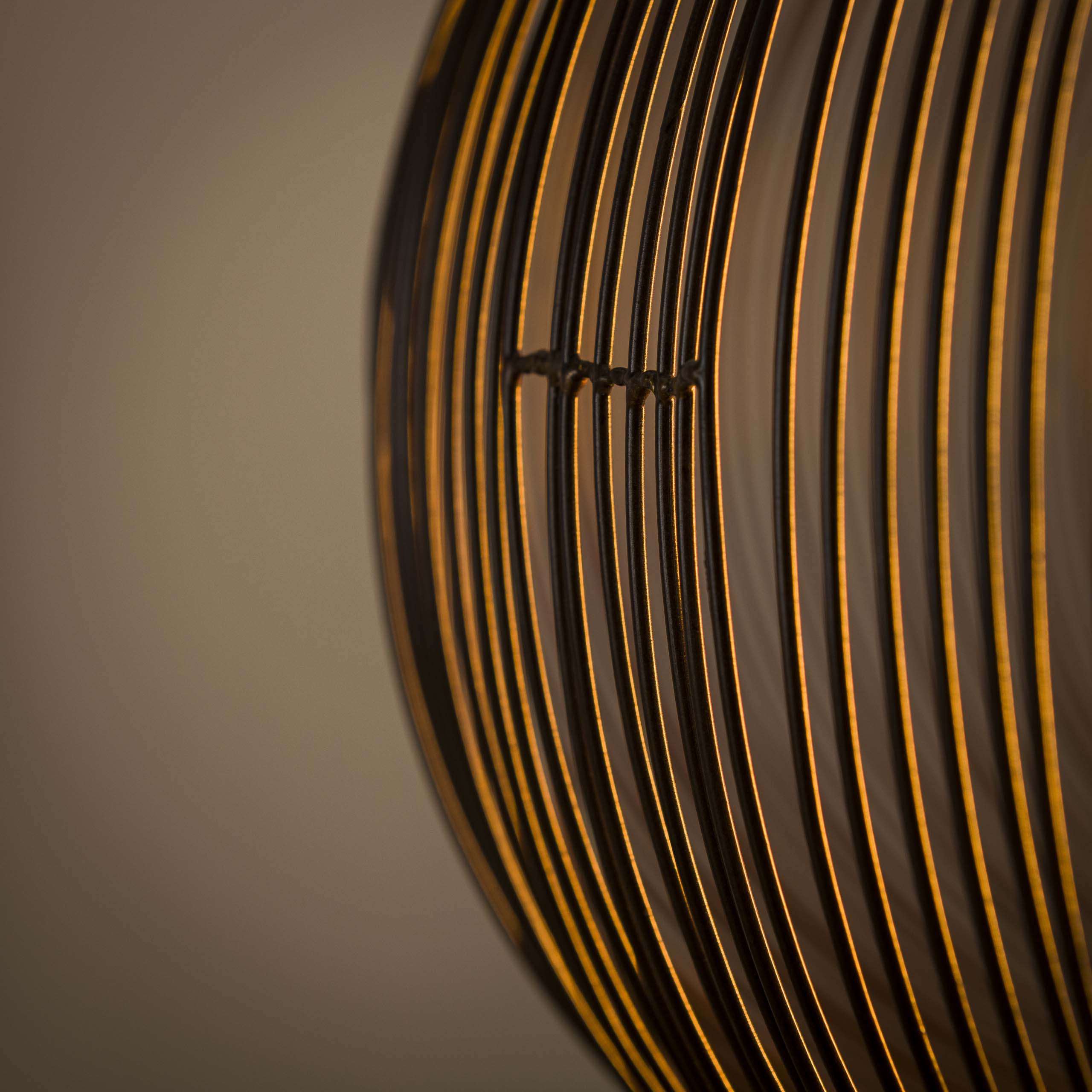 Hanglamp Copper Twist 1-lichts Ø70cm / Zwart nikkel - Zijlstra