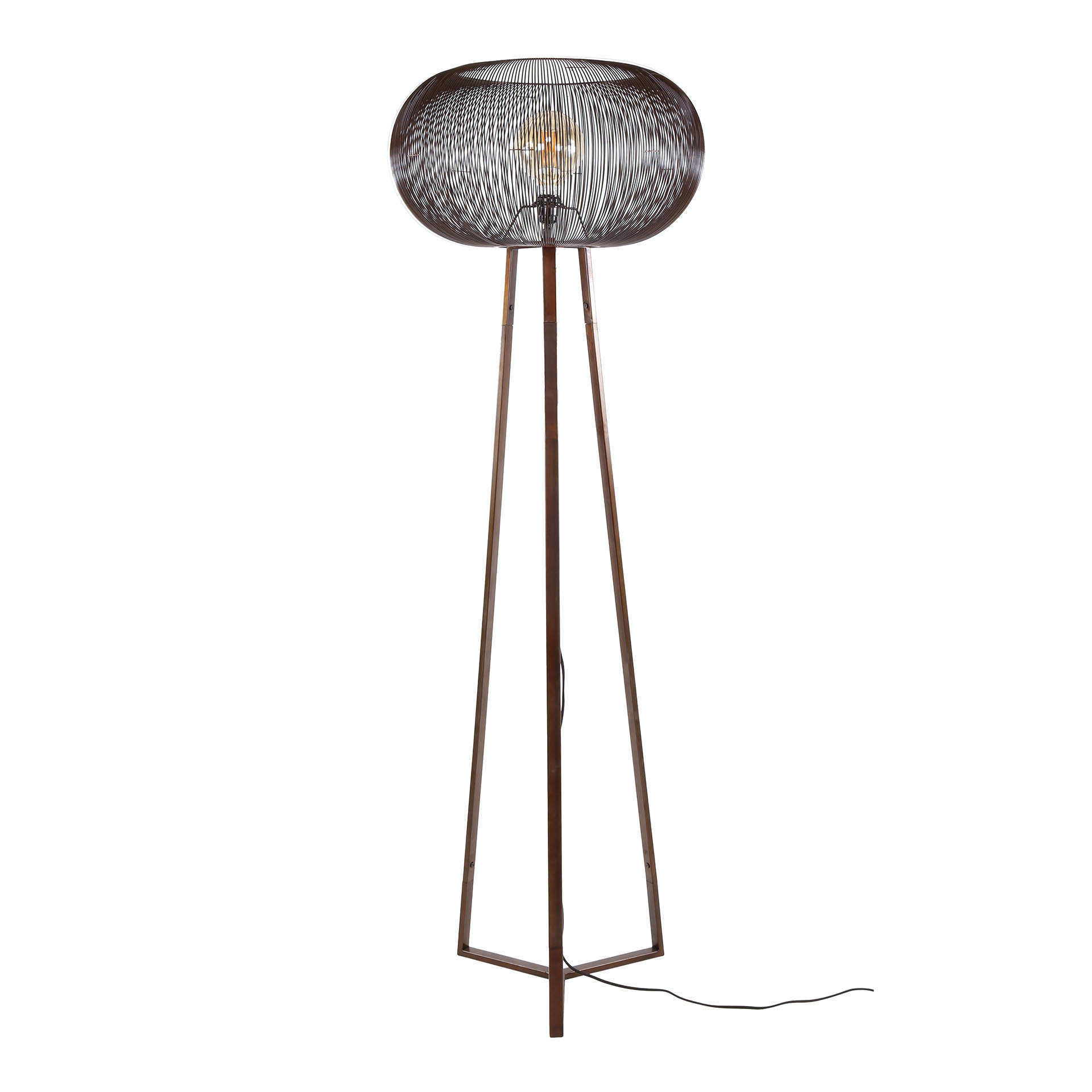 Stehleuchte Copper Twist 1-flammig in Schwarznickel (Schwarz nikkel) - Emmo Design