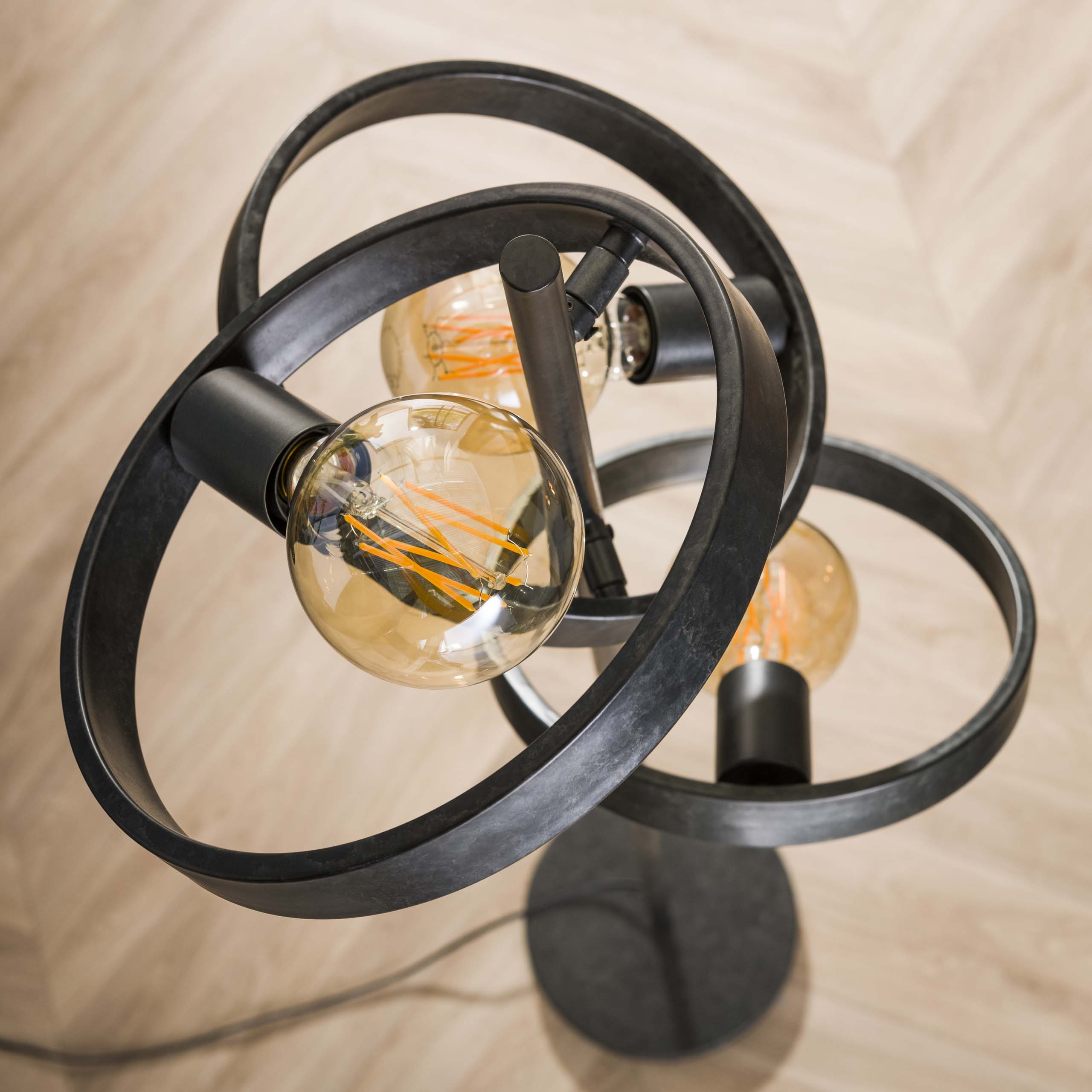 Vloerlamp Hover 3-lichts / Charcoal - Zijlstra