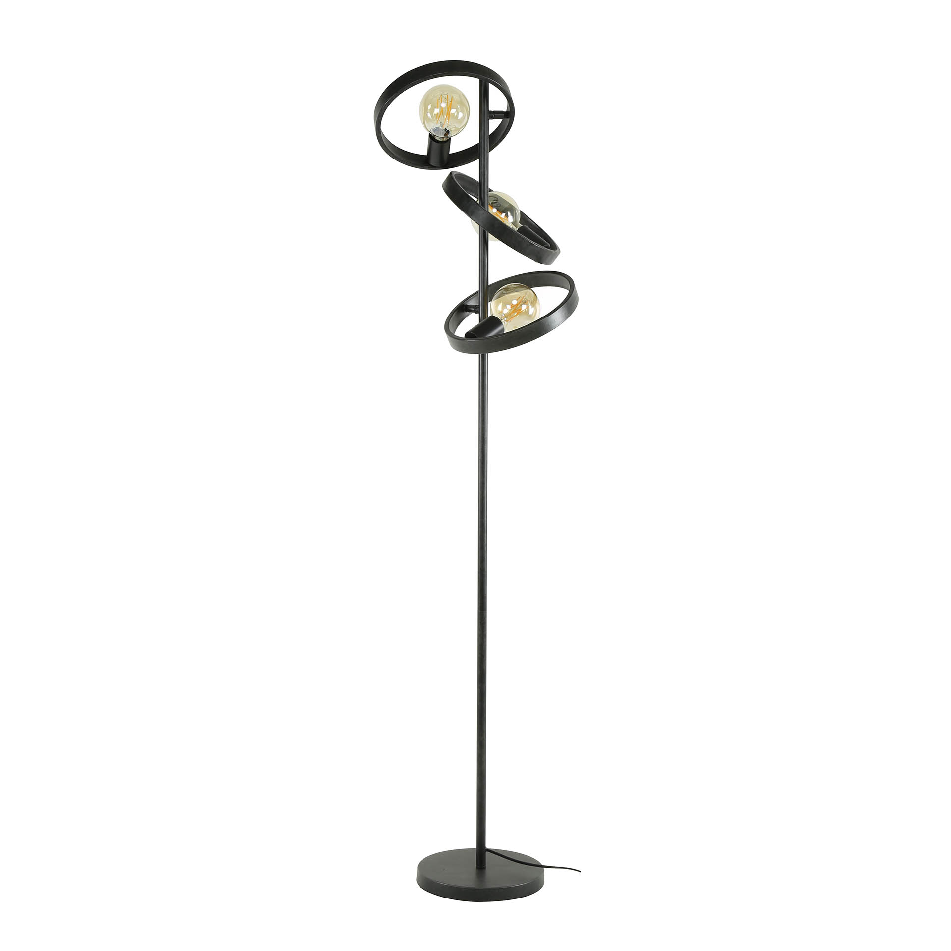 Floor Lamp Hover 3-light / Charcoal - Zijlstra