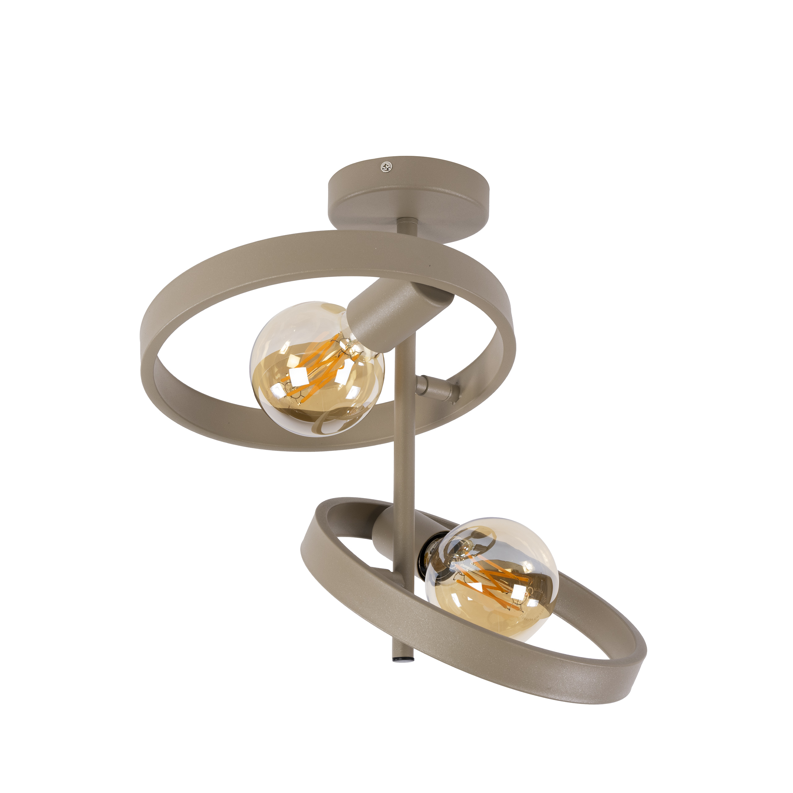 Plafondlamp Hover 2-lichts / Beige - Zijlstra