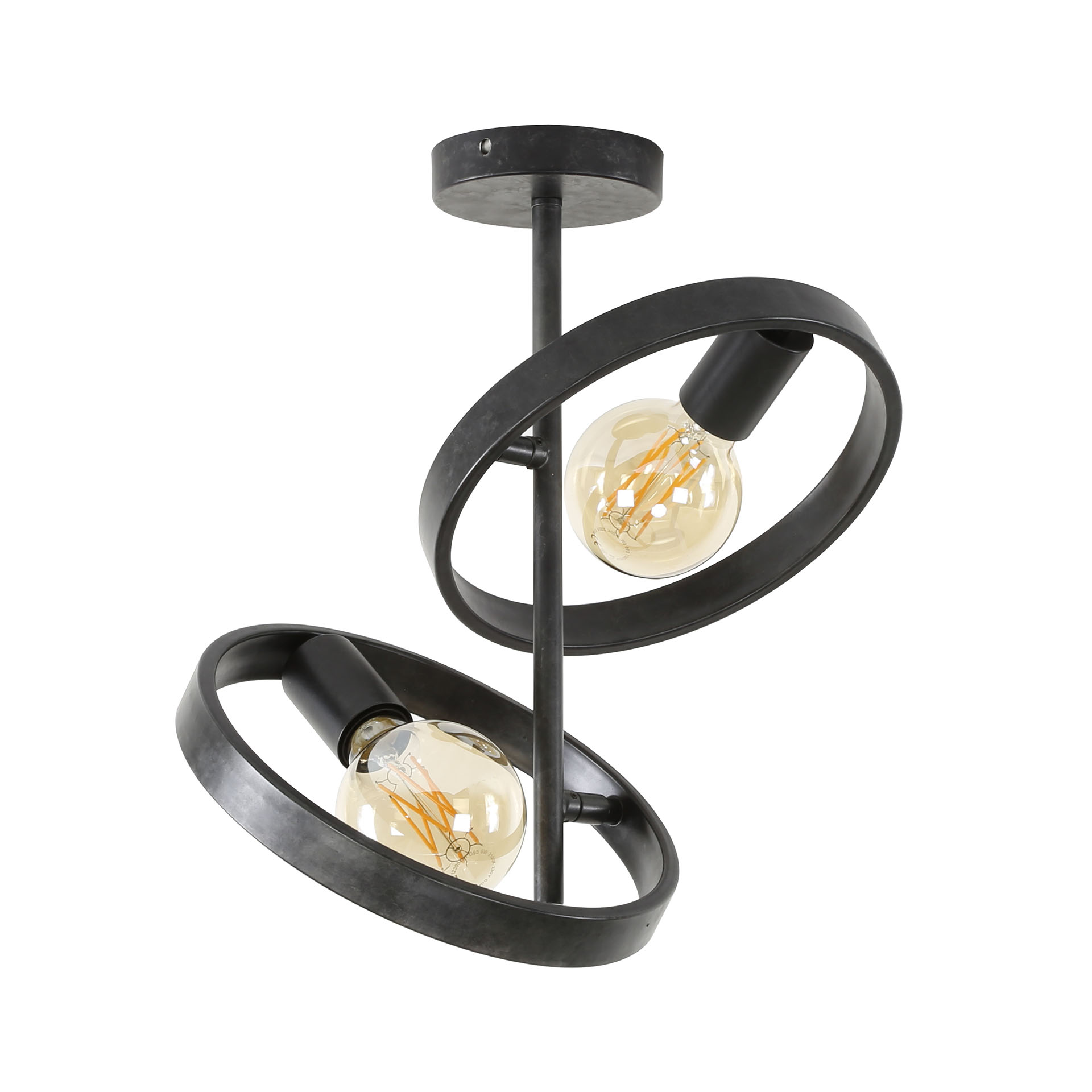 Deckenleuchte Hover 2-flammig in Charcoal - Emmo Design
