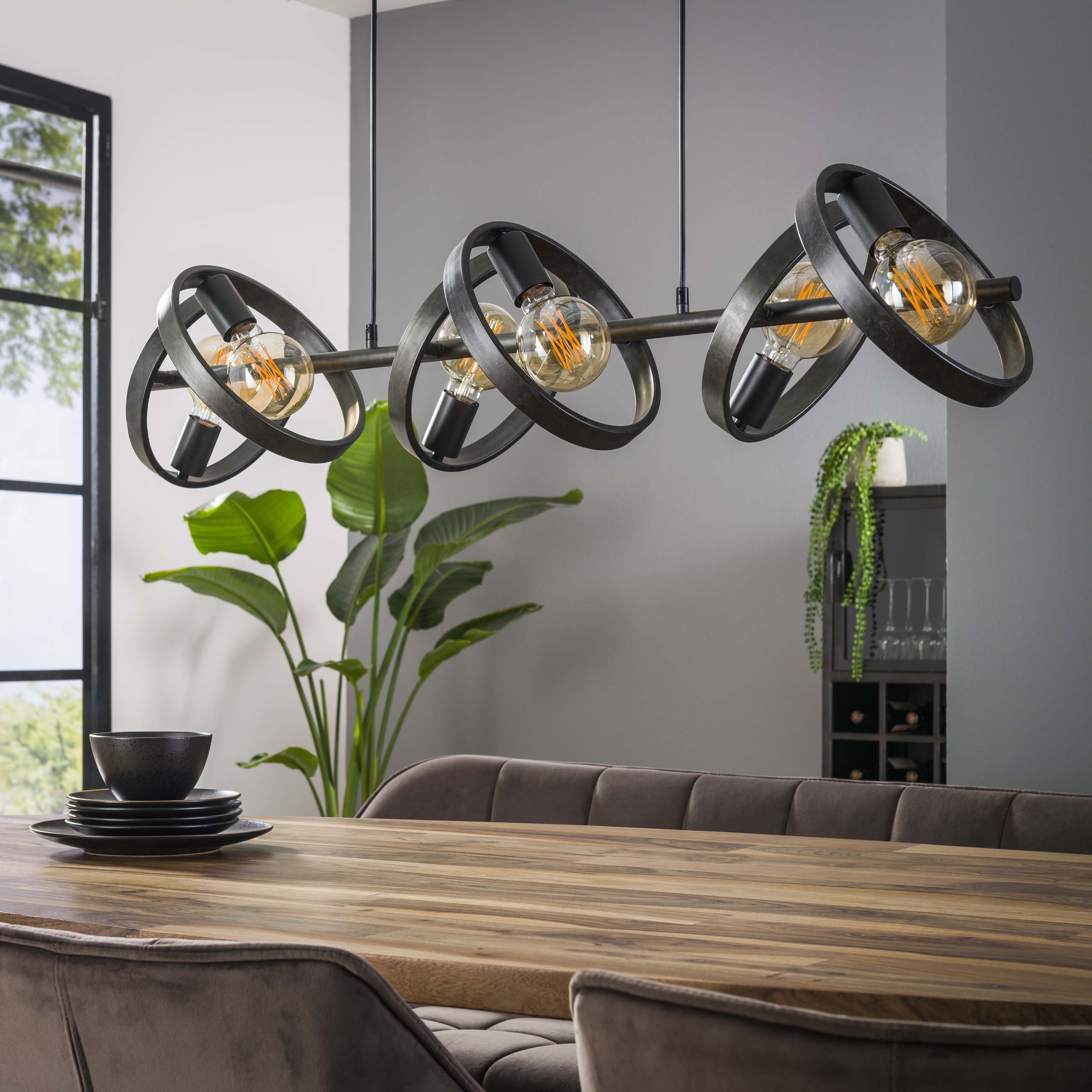 Hanglamp Hover 6-lichts / Charcoal - Zijlstra