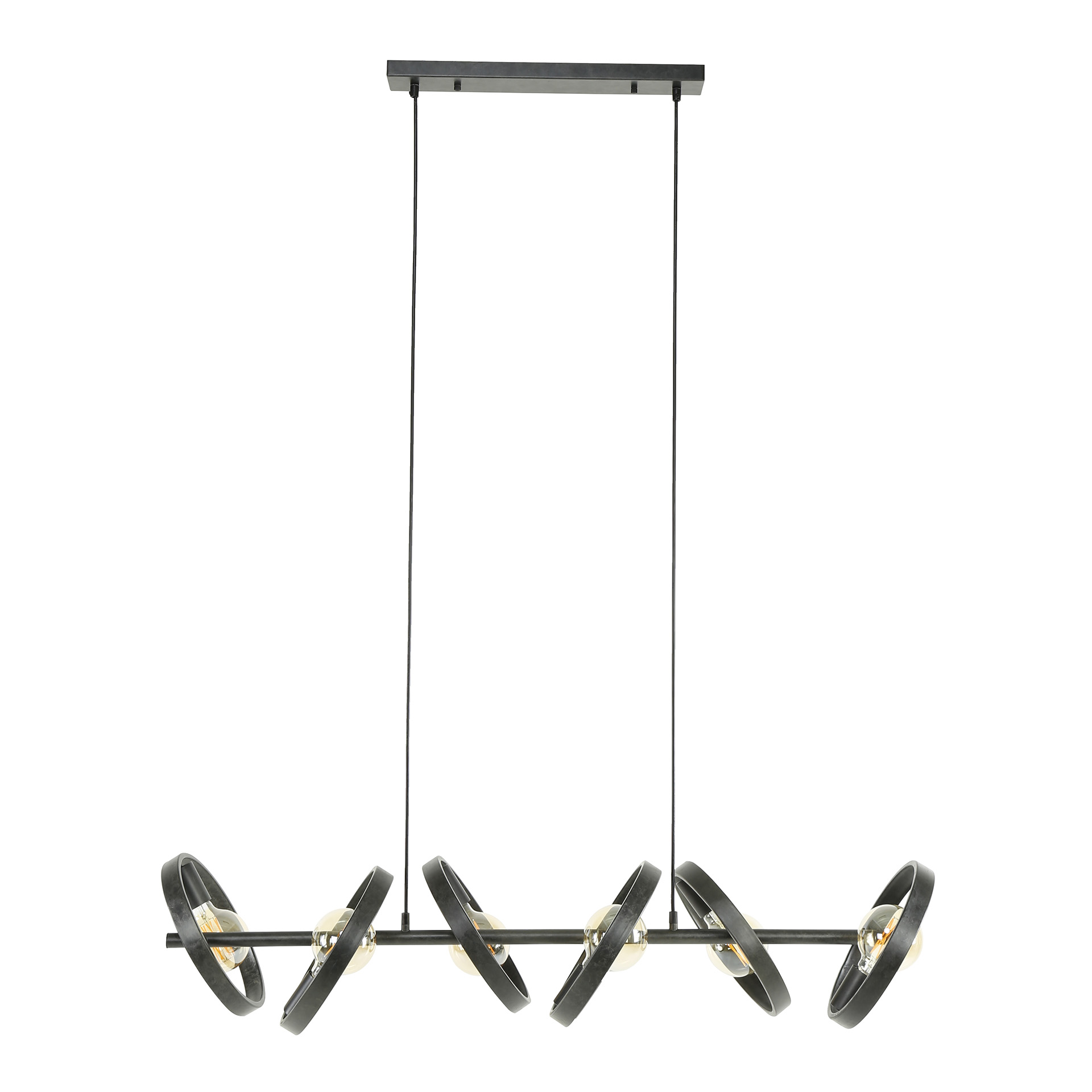 Hanglamp Hover 6-lichts / Charcoal - Zijlstra
