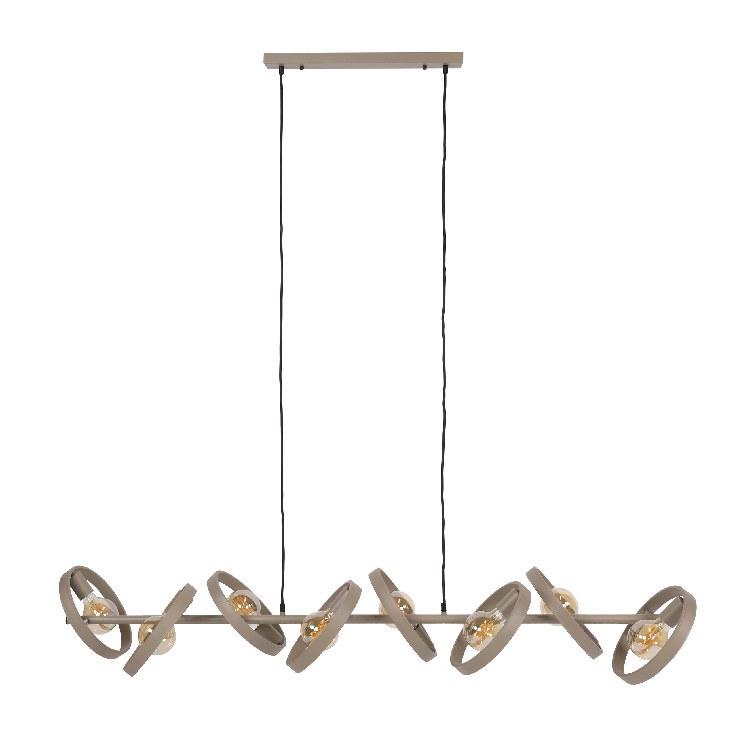 Hanglamp Hover 8-lichts / Beige - Zijlstra