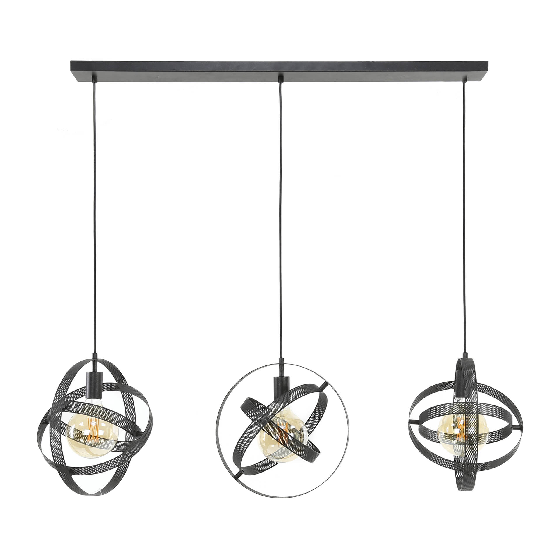 Hanglamp Cosmos 3-lichts / Artic zwart - Zijlstra